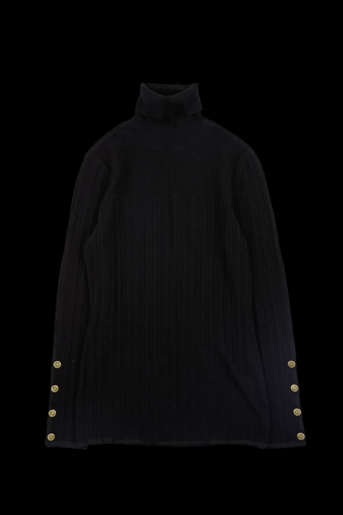 골지 하이넥 긴팔 니트