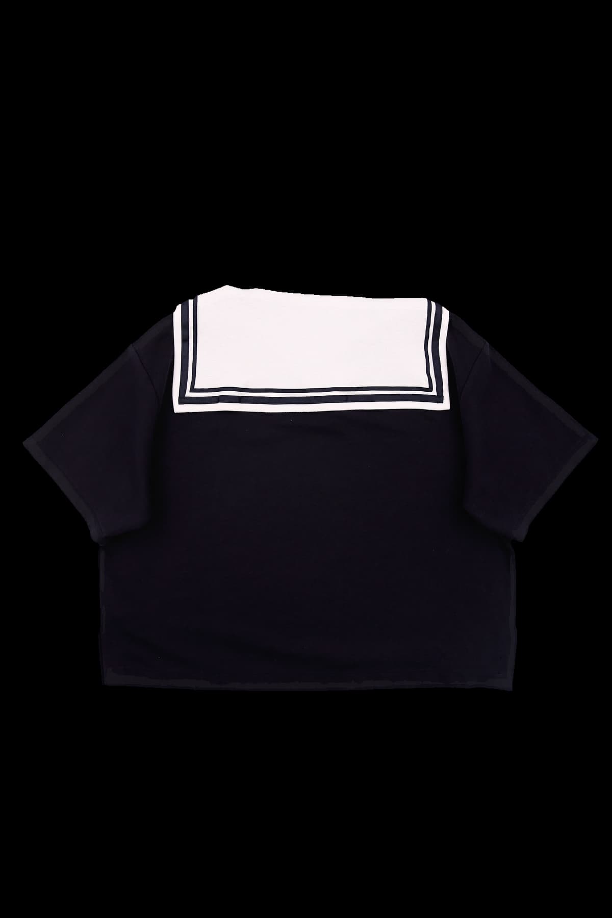케이프 카라 반팔 티셔츠