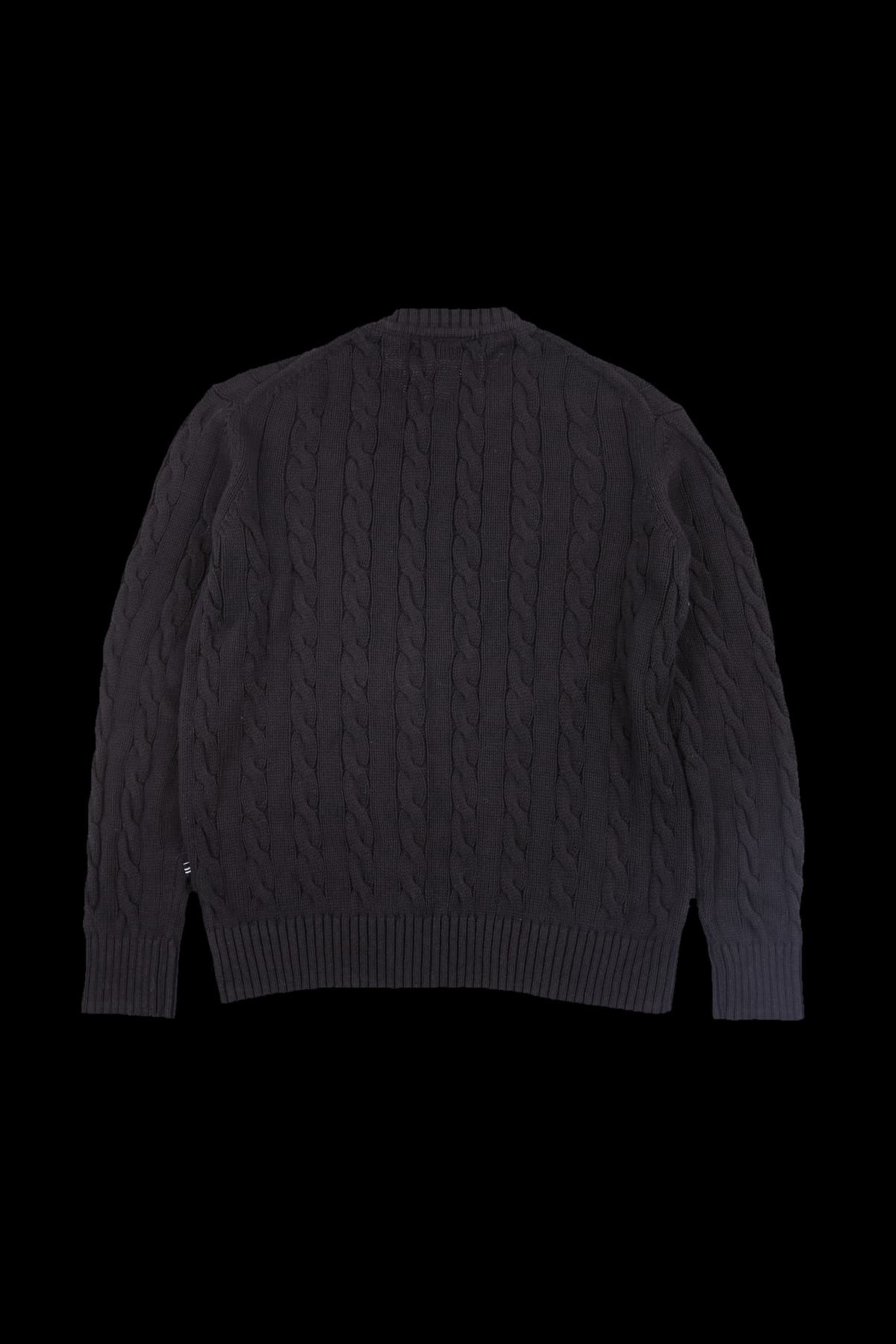 코튼 케이블 긴팔 니트