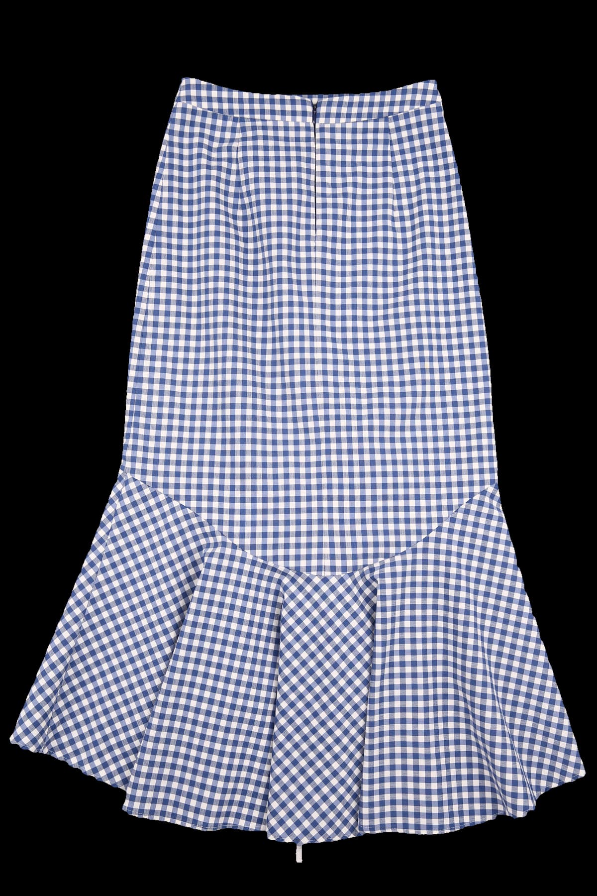 체크 머메이드 스커트