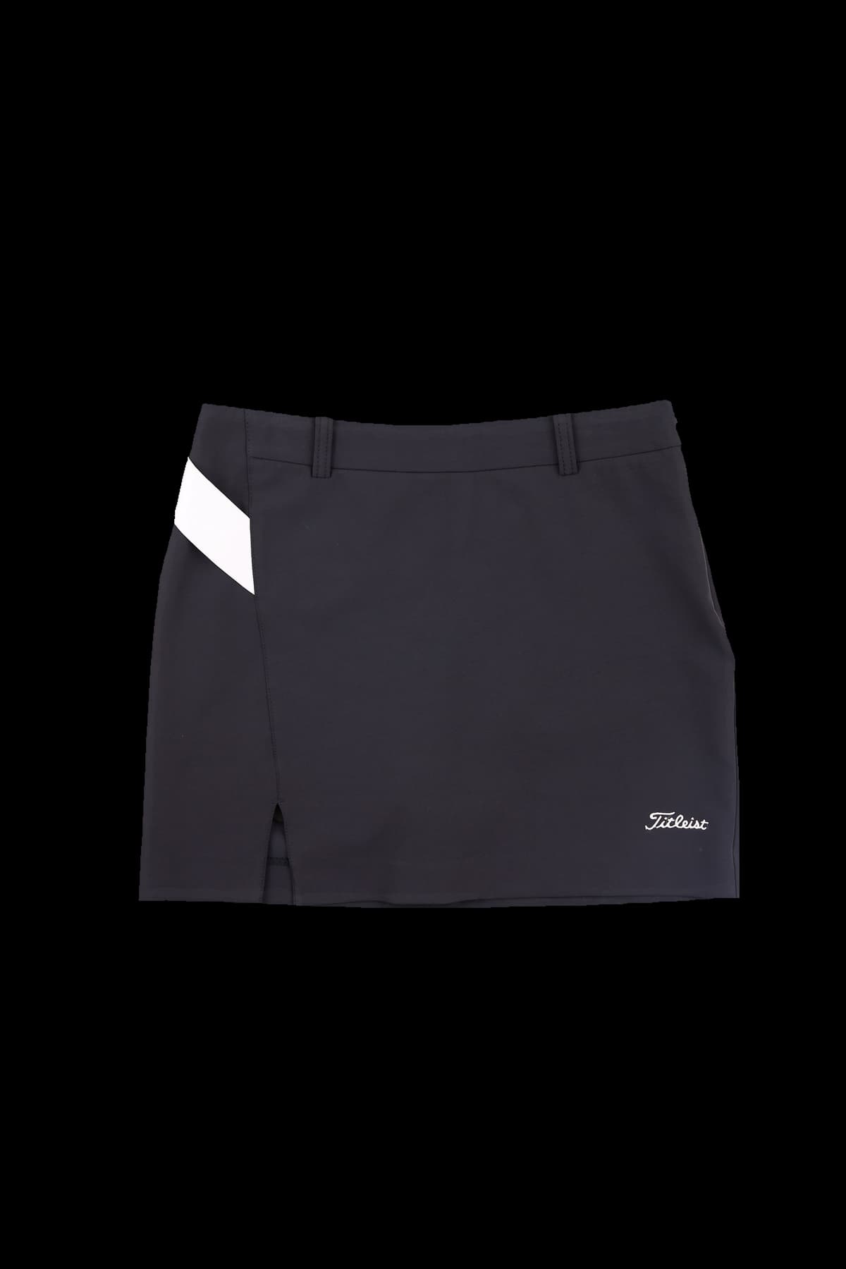 사선 밴딩 포인트 스커트