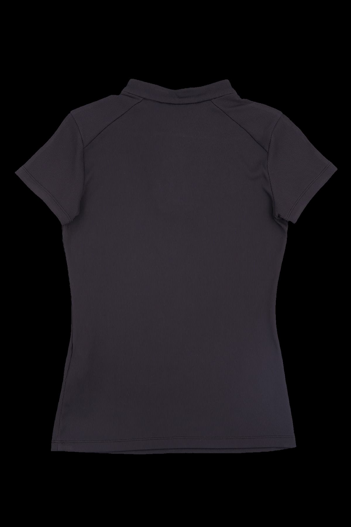 골지 반팔 배색 티셔츠