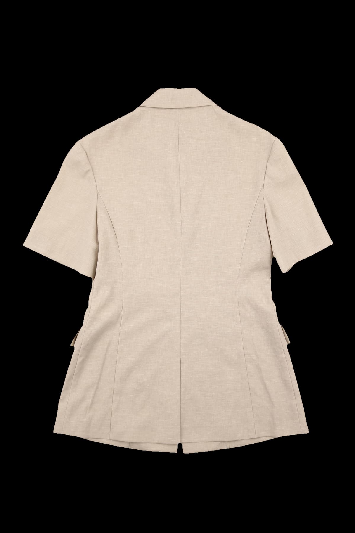 린넨 카라 반팔 자켓