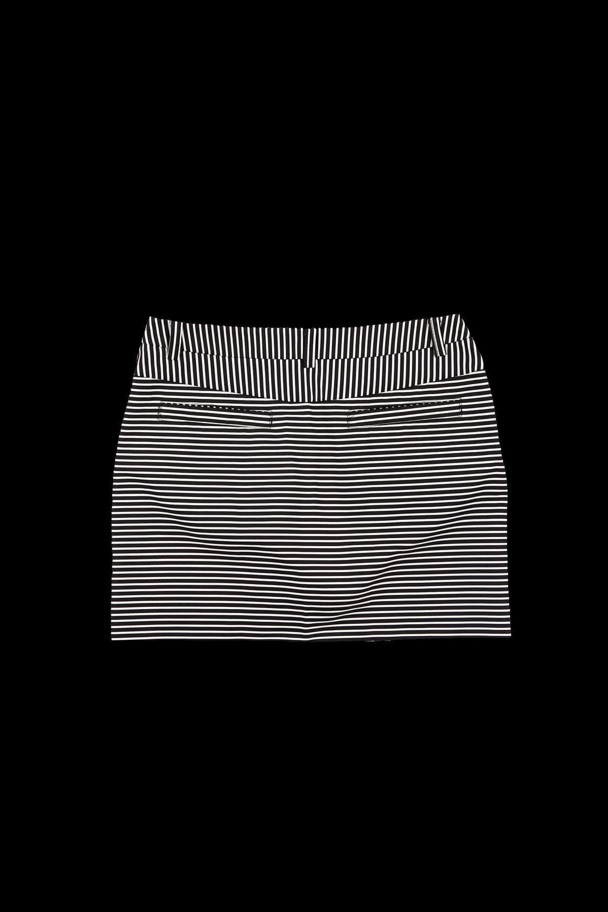 절개 스트라이프 스커트