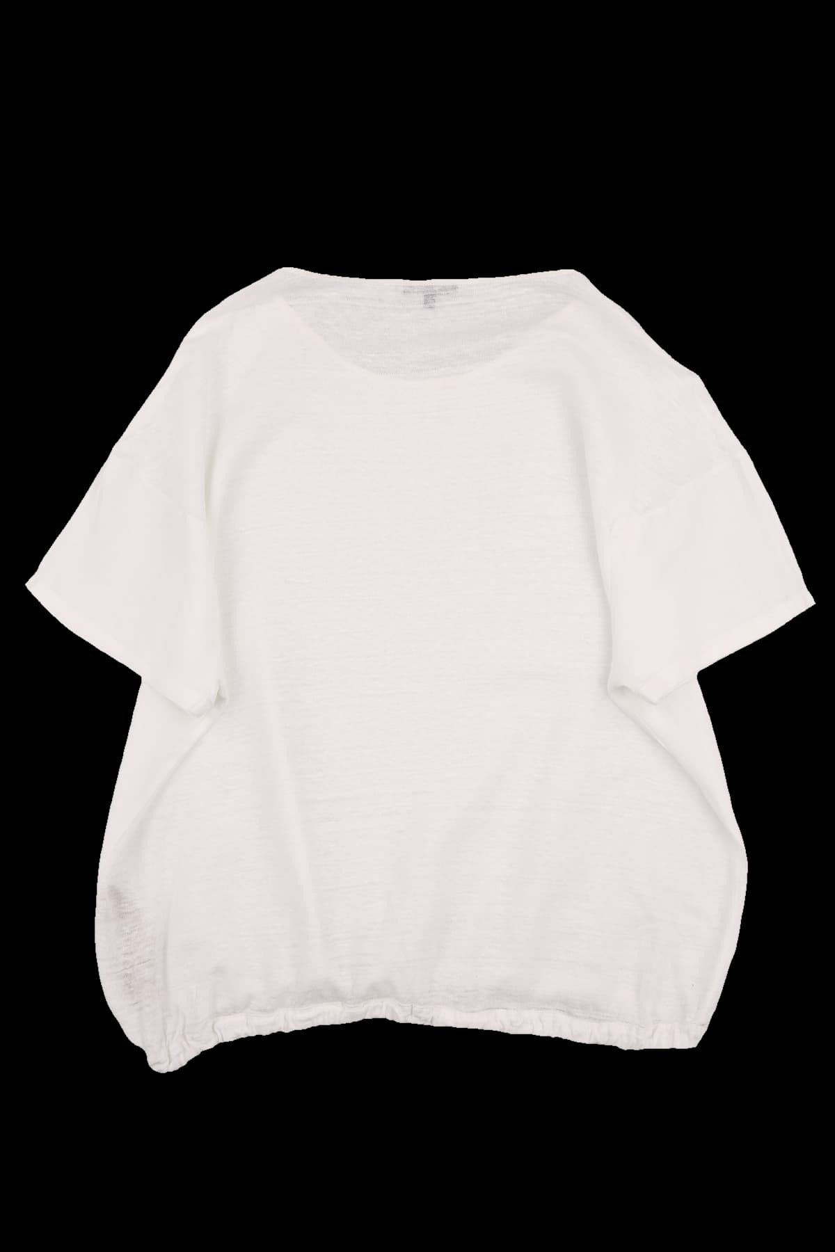 린넨 반팔 블라우스