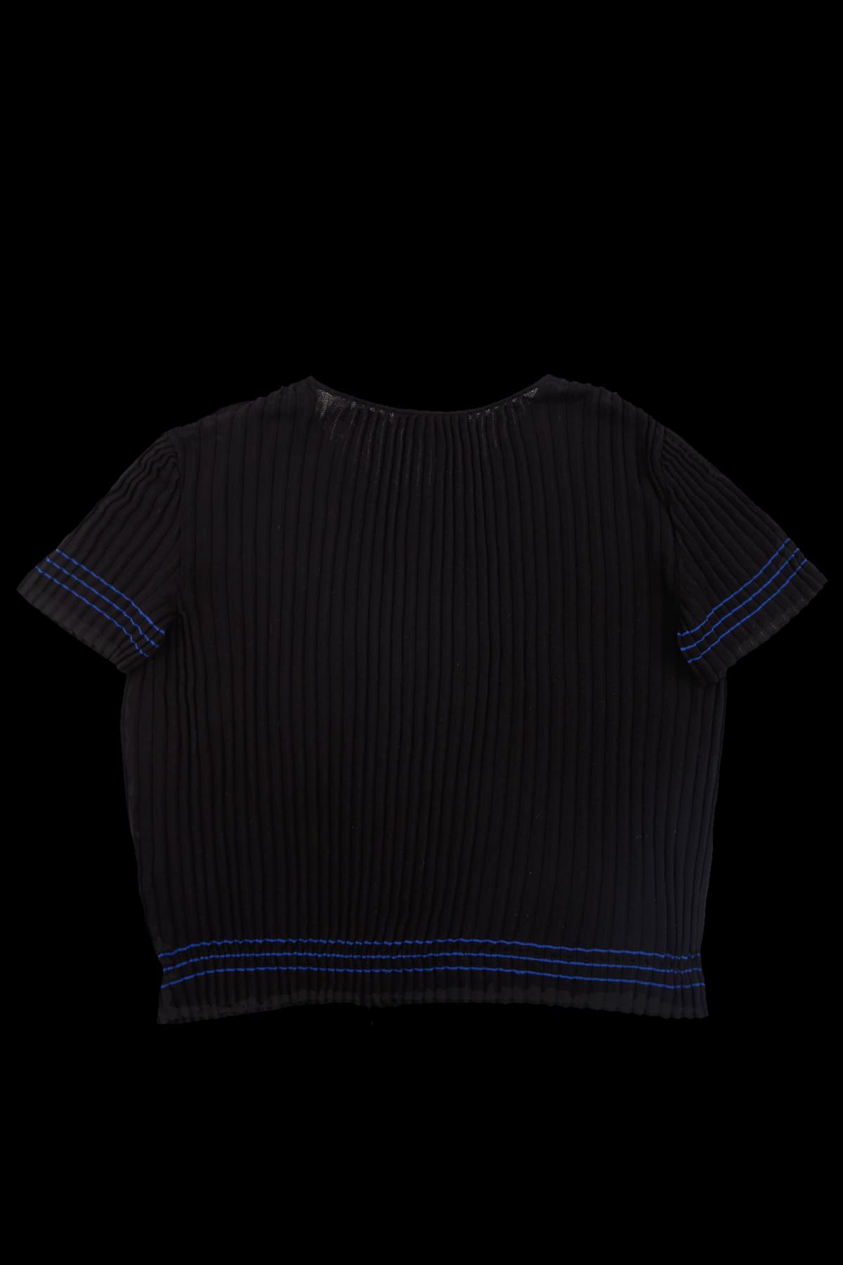 플리츠 반팔 니트