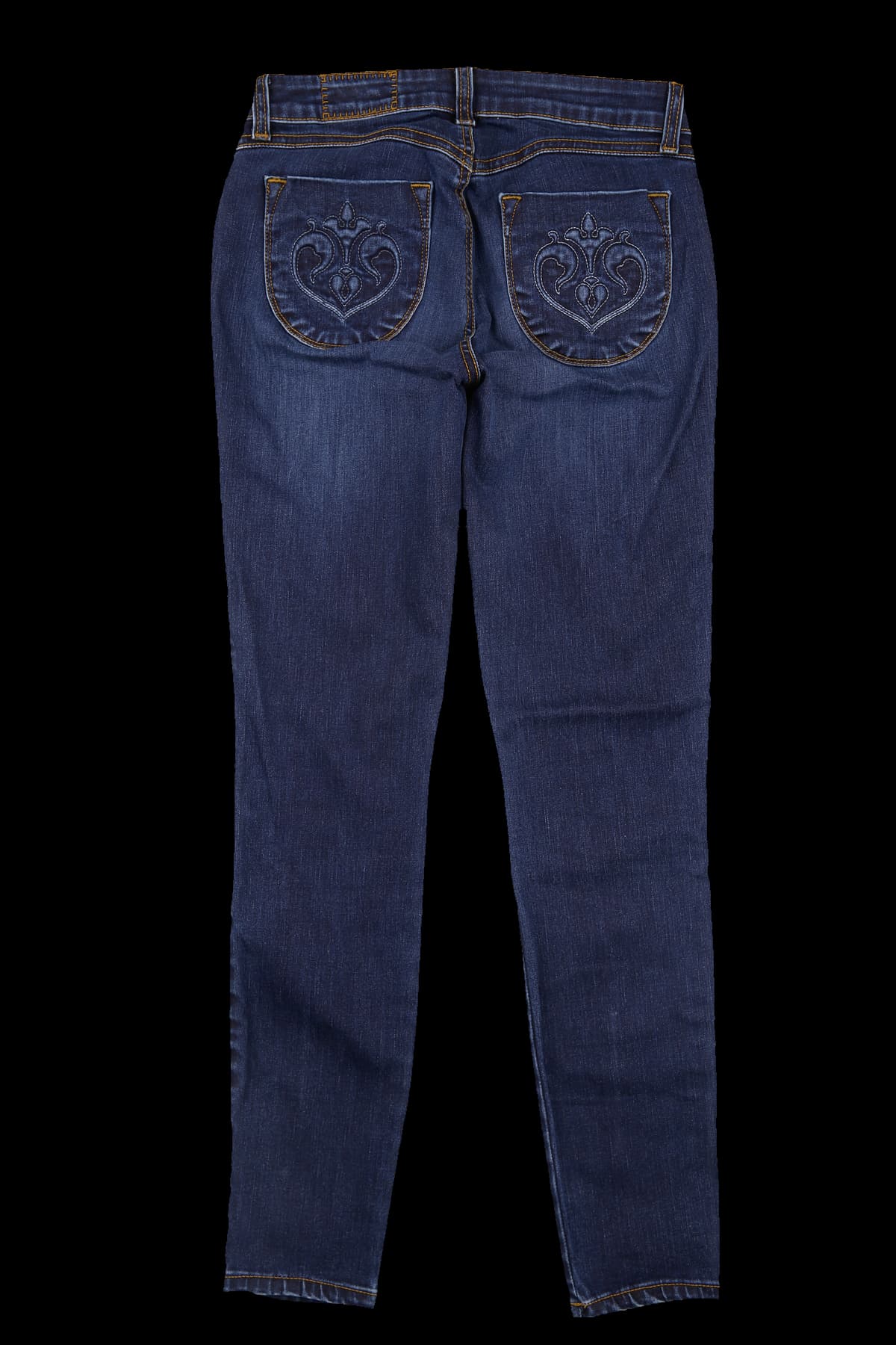 포켓 엠보 슬림 데님 팬츠