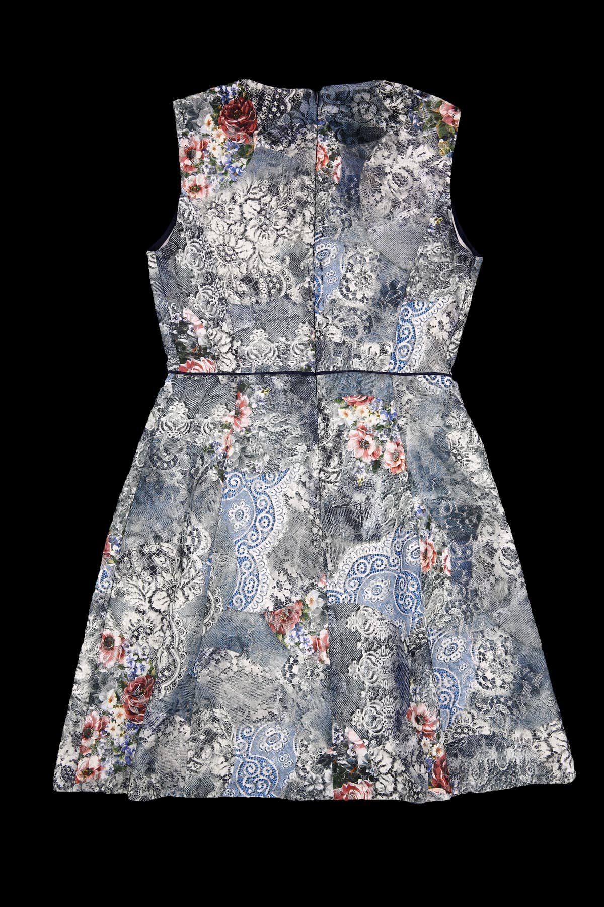 플라워 레이스 슬리브리스 원피스