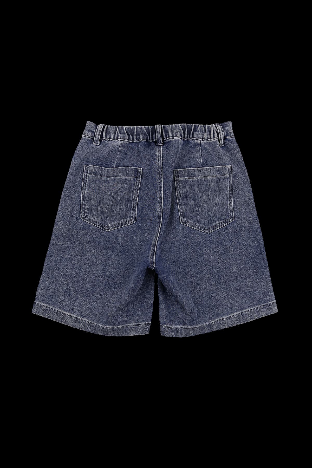로고 데님 쇼츠