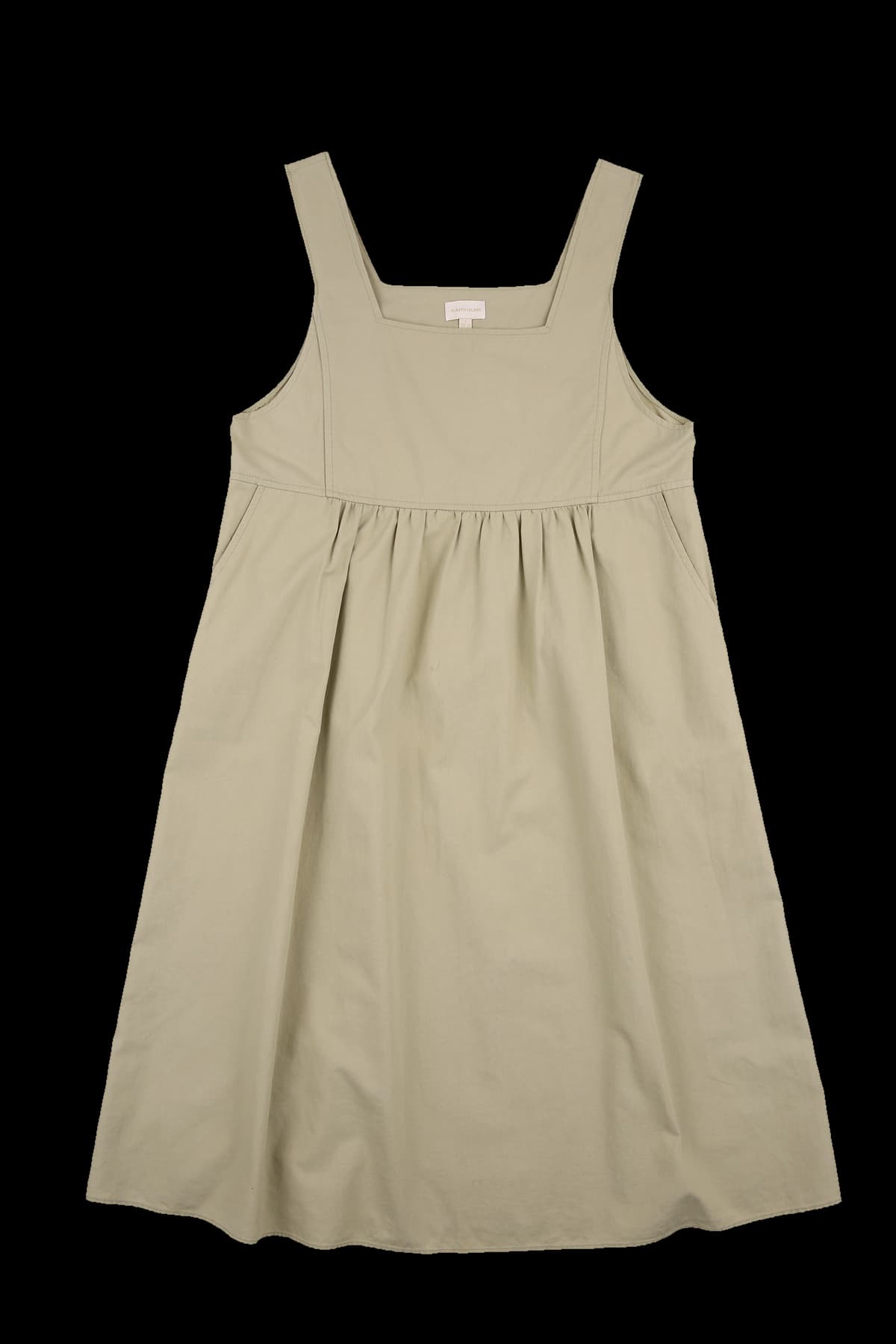 스퀘어넥 민소매 원피스