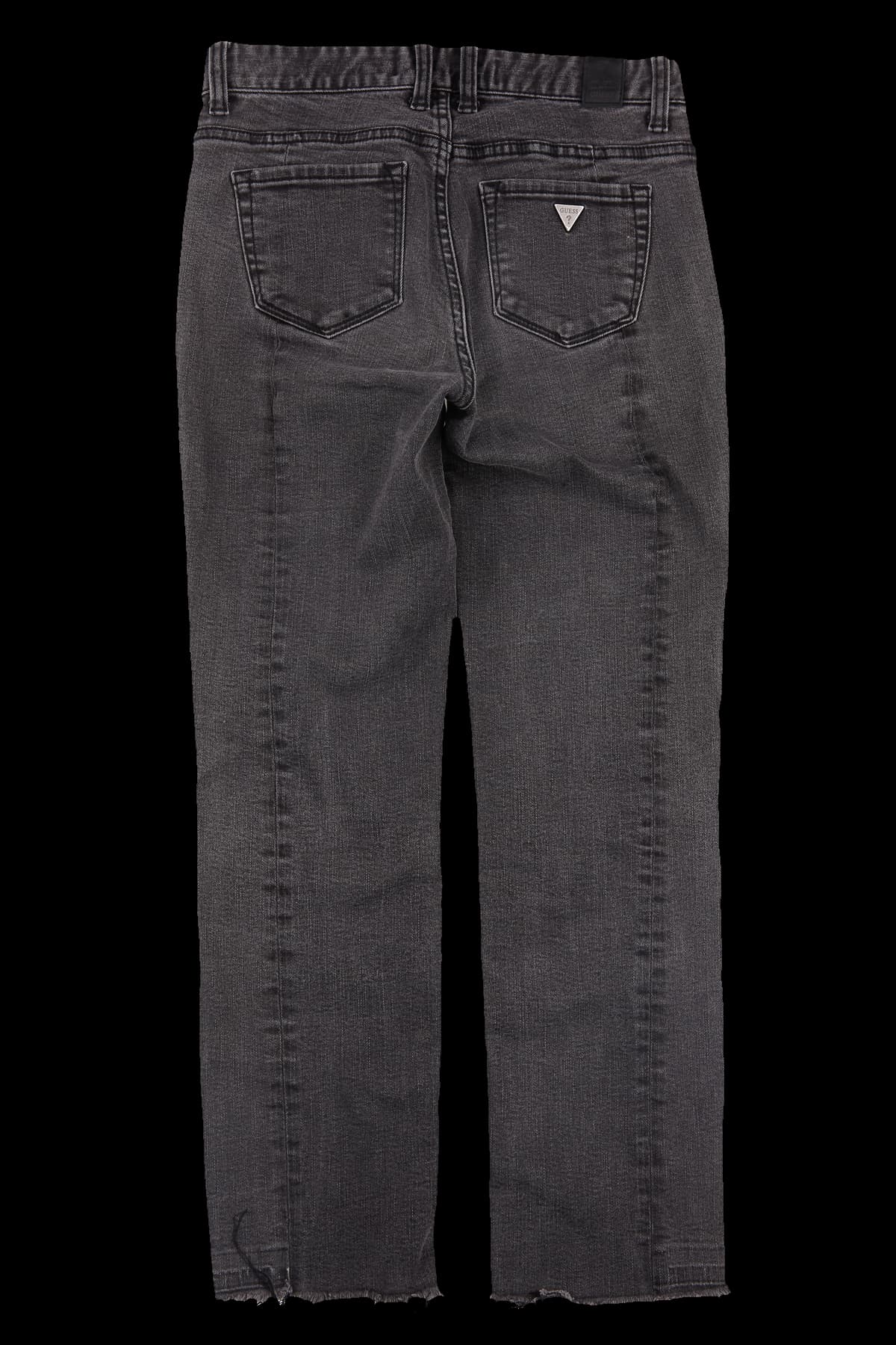 블랙 데님 긴바지