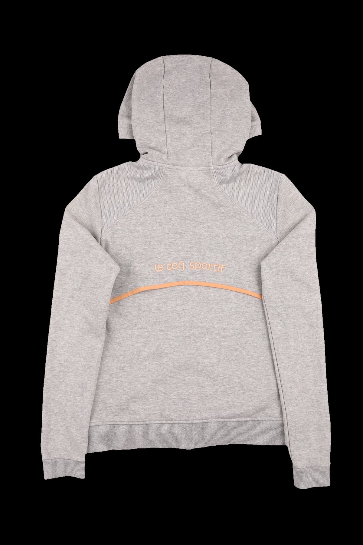 배색 후드 집업