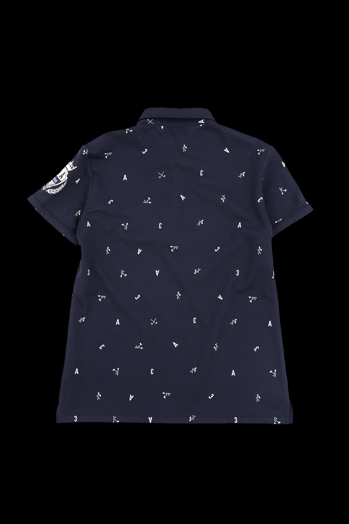 로고 프린팅 반팔 카라 티셔츠