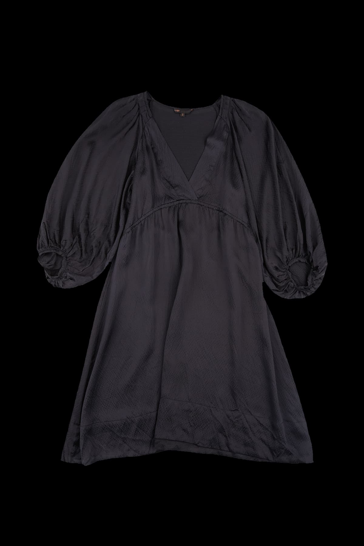 랩 브이넥 원피스