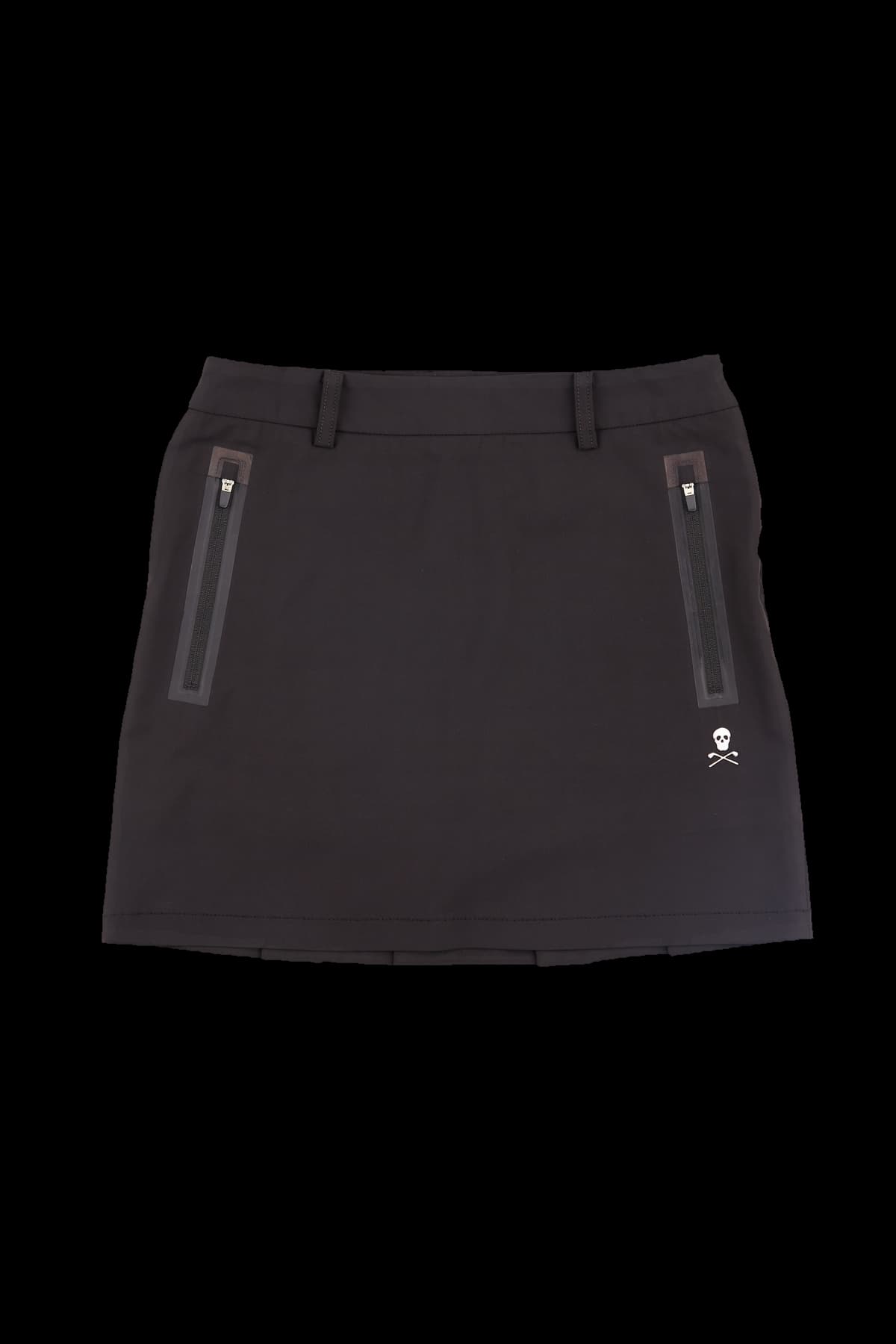 백 자수 플리츠 스커트