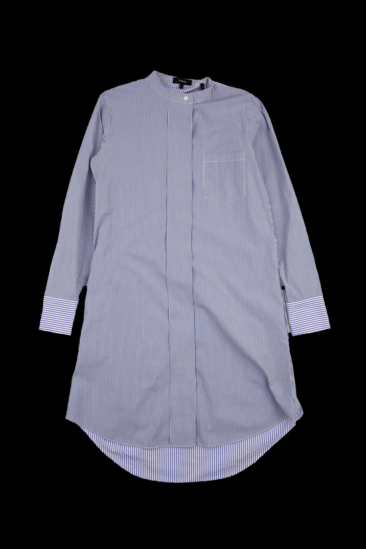 스트라이프 노카라 원피스