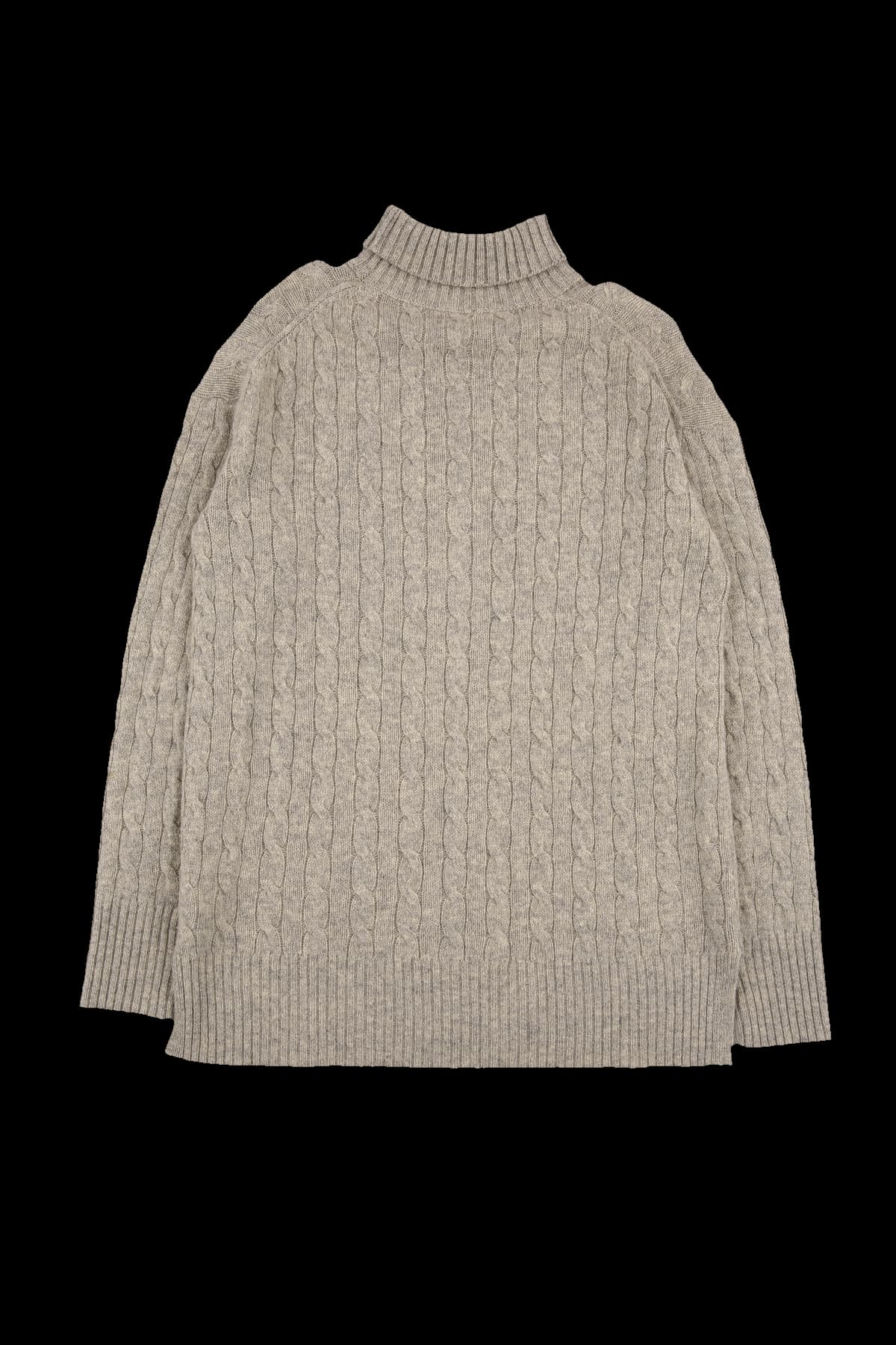 터틀넥 케이블 니트