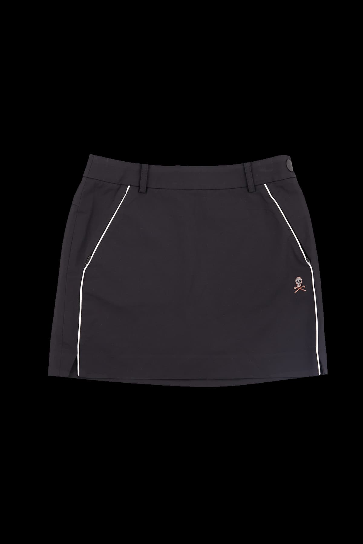 배색 라인 스커트