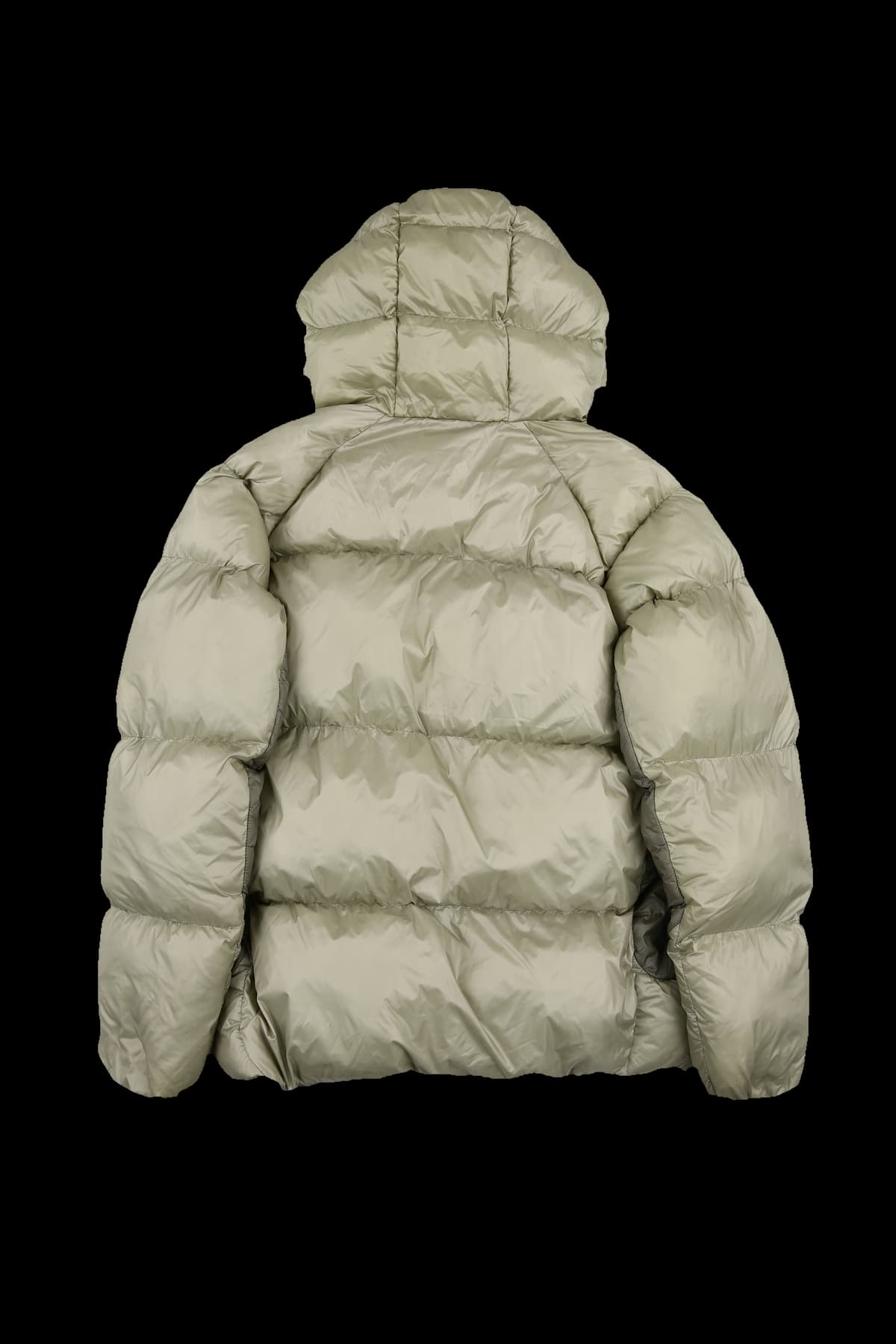 배색 베이직 숏 패딩