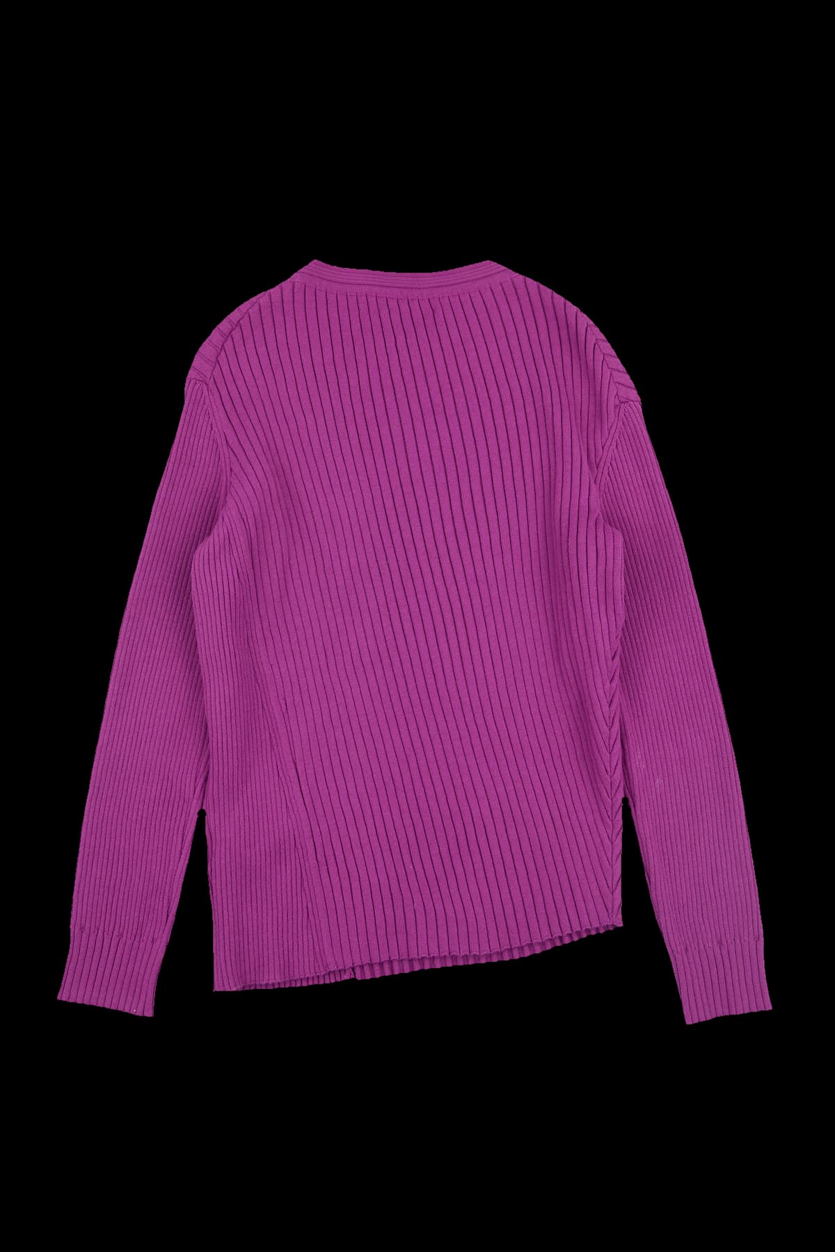 골지 라운드넥 니트