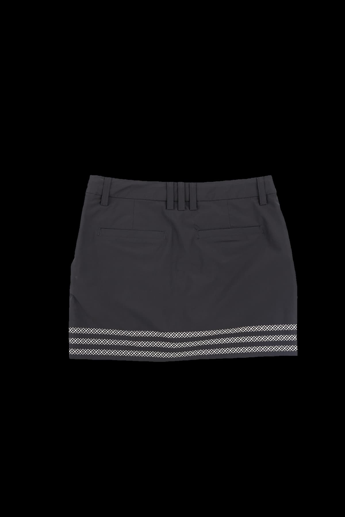 배색 라인 포인트 스커트