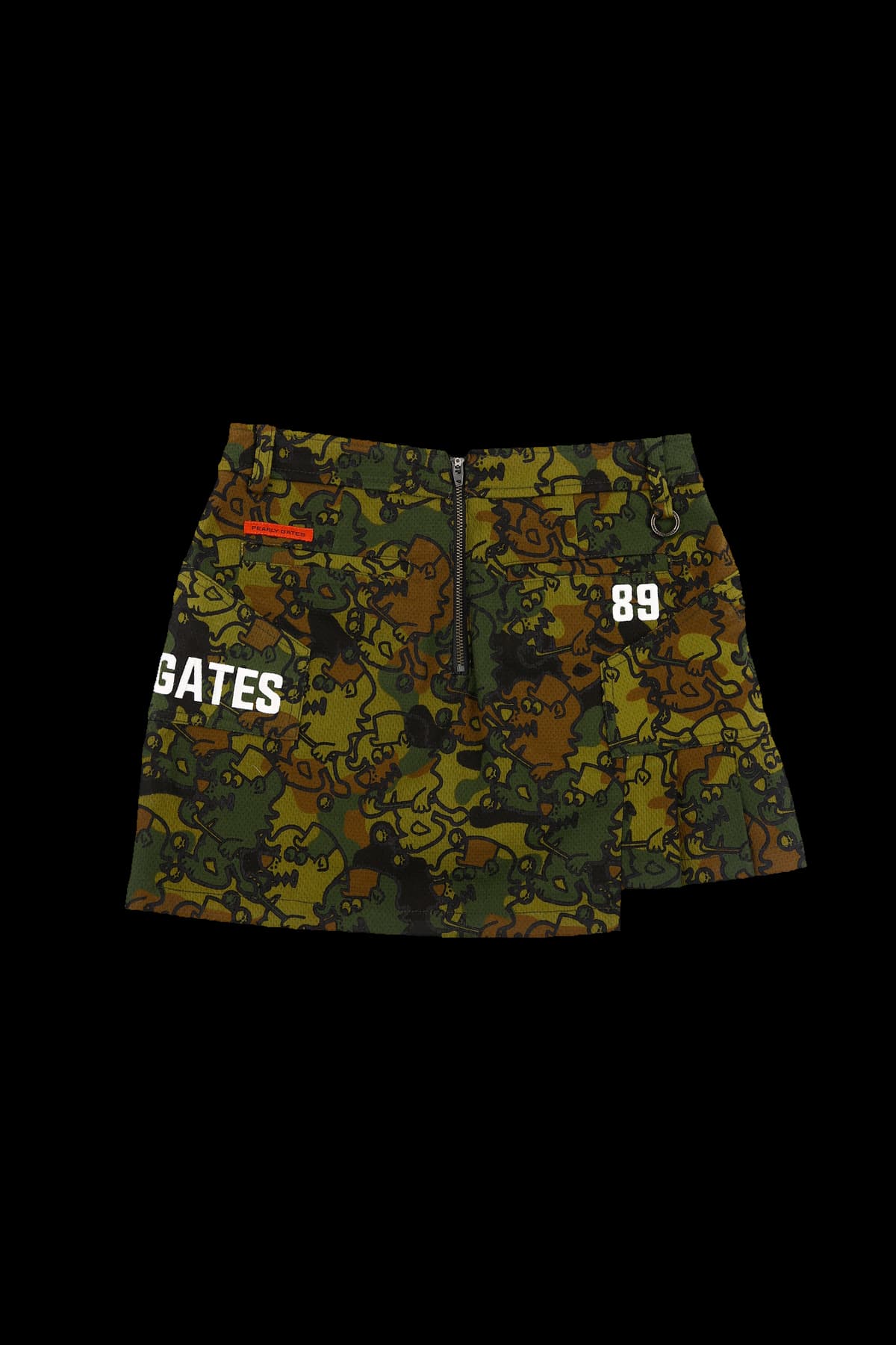 캐릭 프린팅 포켓 스커트