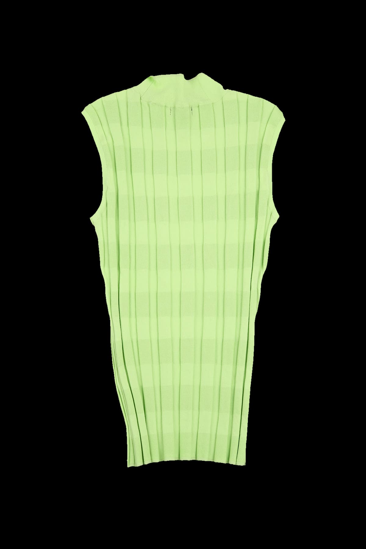 하프넥 슬리브리스 니트