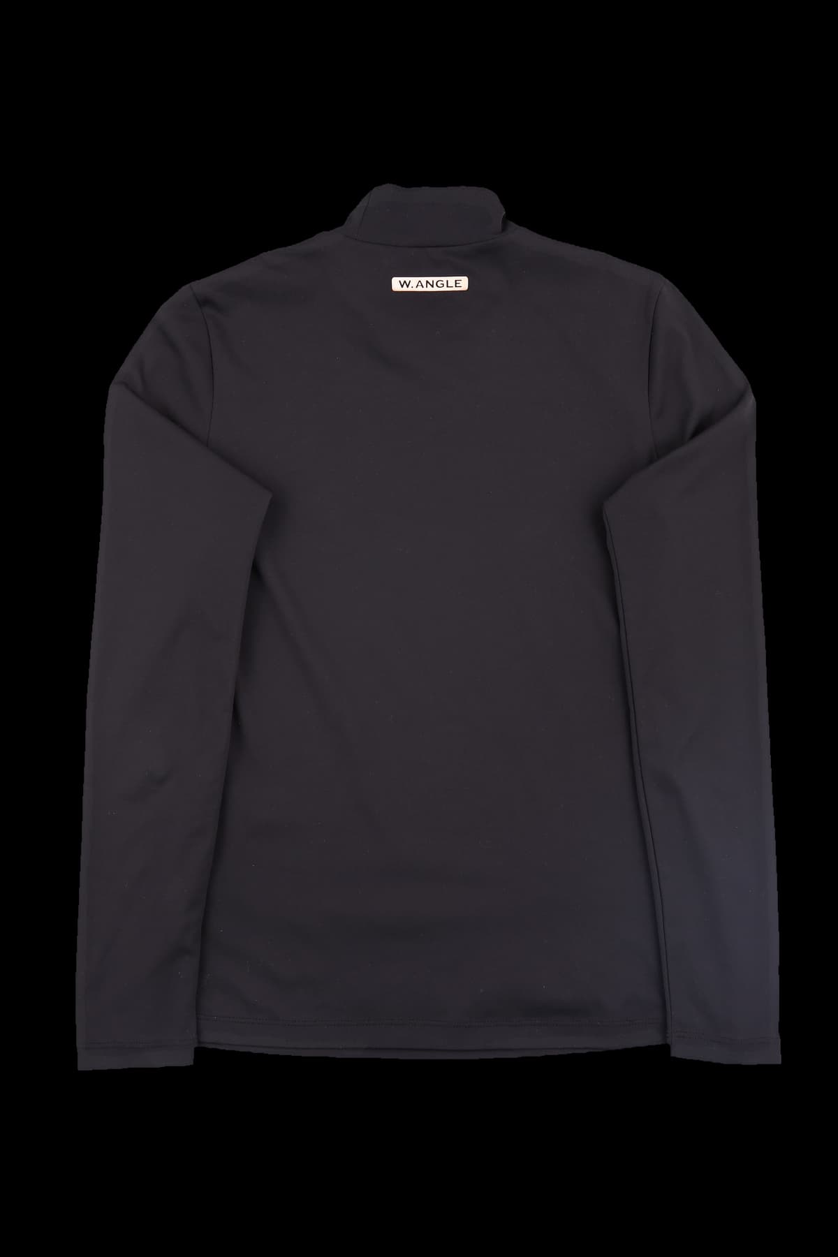 배색 라인 하이넥 티셔츠