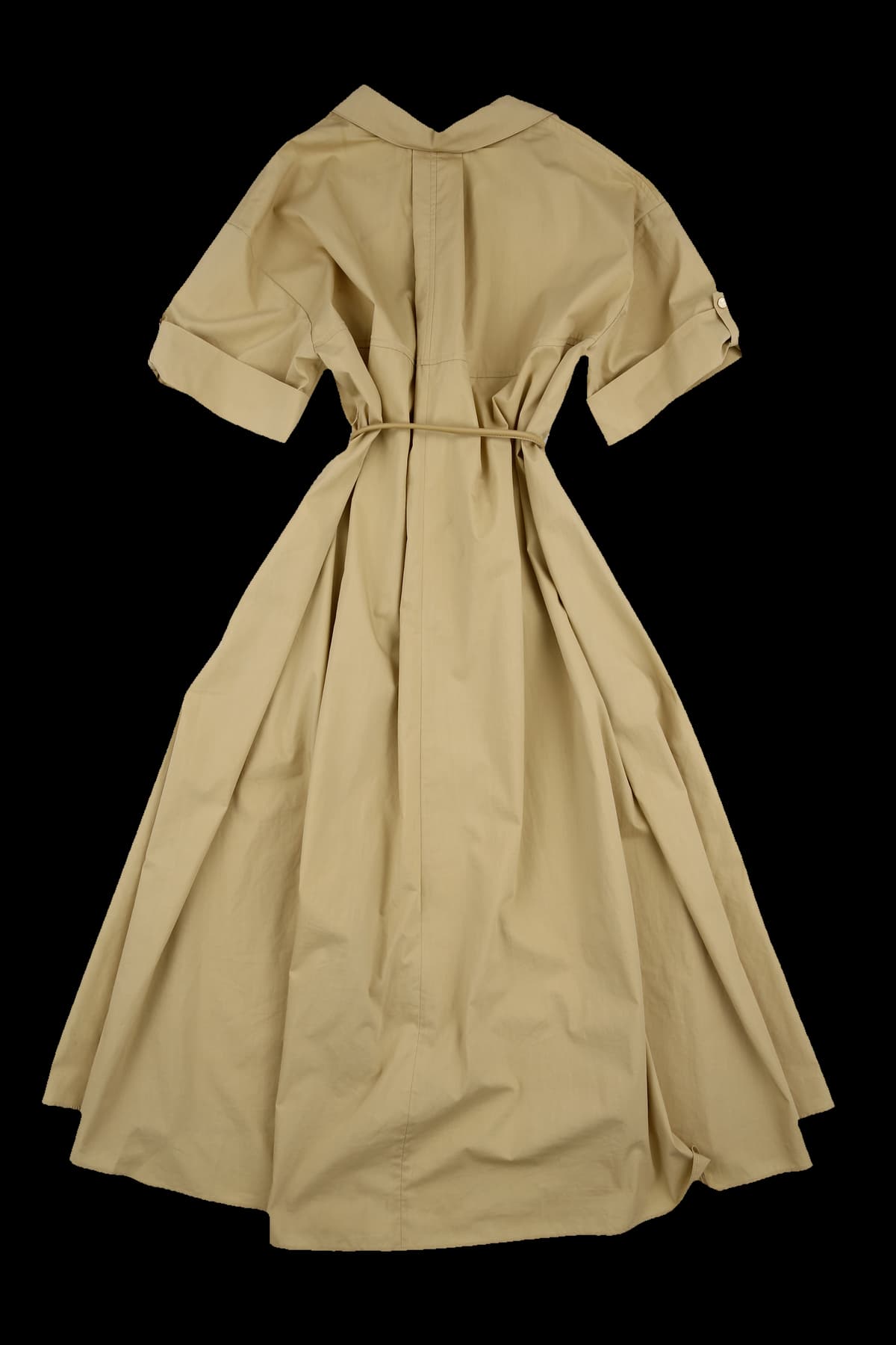 히든 버튼 셔츠 원피스