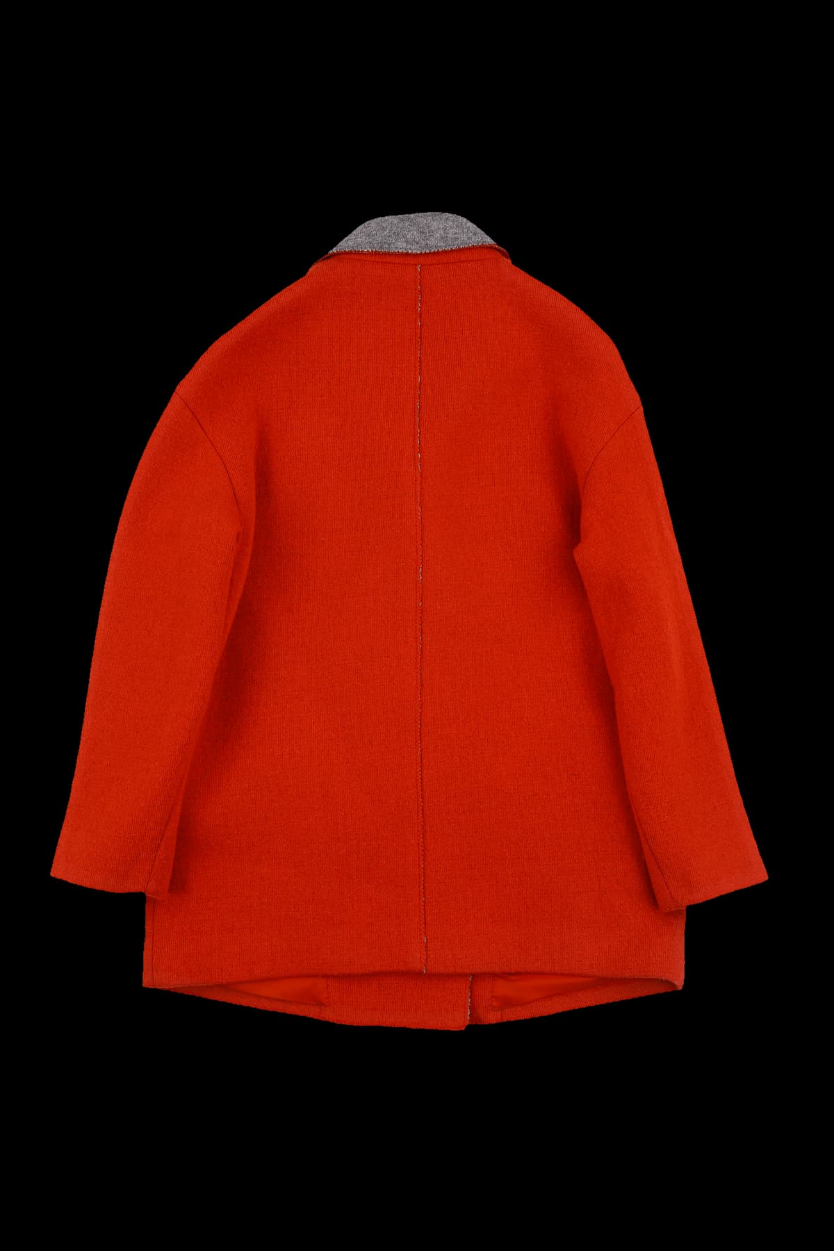 배색 누끼 코트