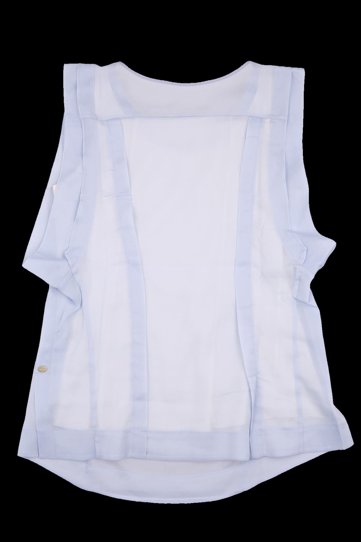 쉬폰 슬리브리스 블라우스