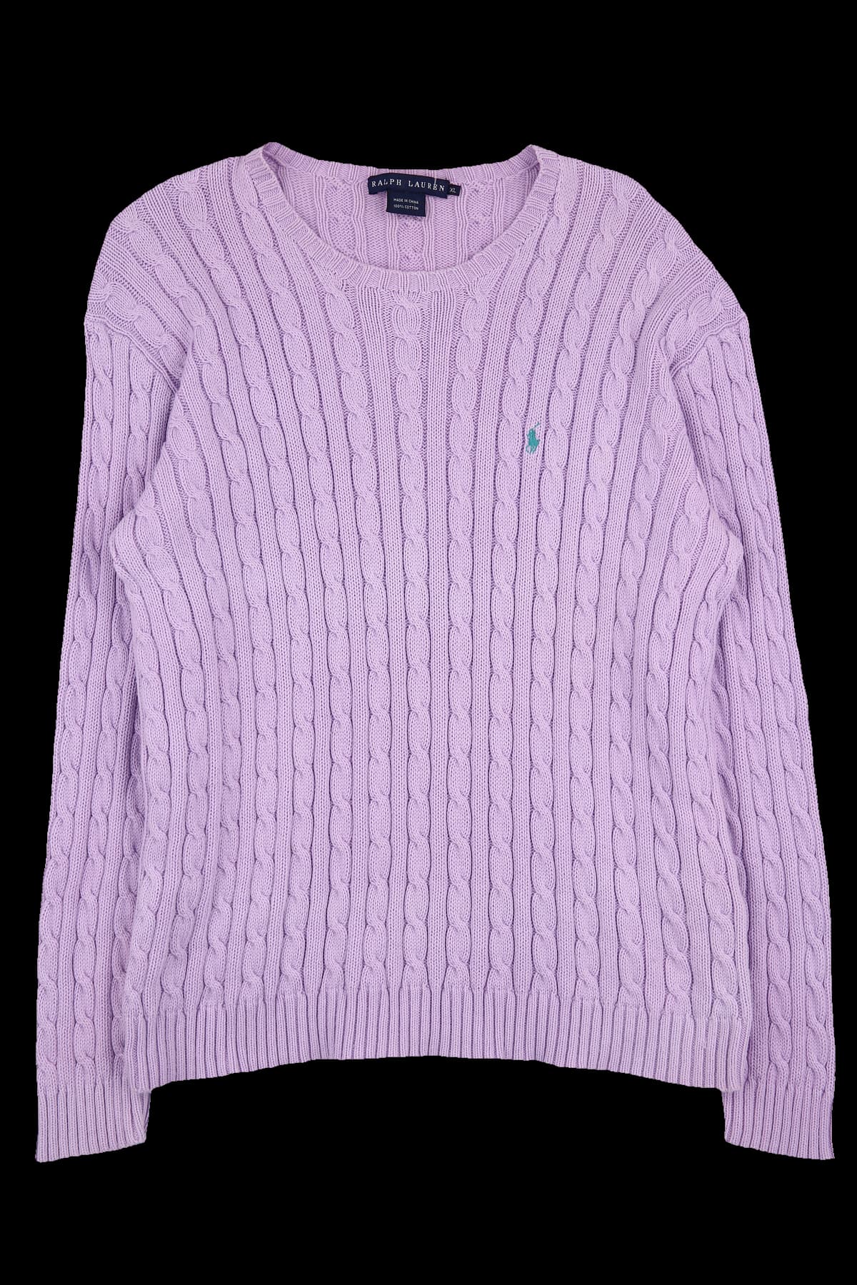 케이블 니트 코튼 스웨터