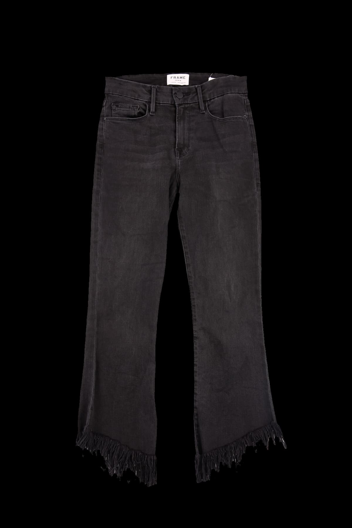 밑단 포인트 세미 부츠 스키니진