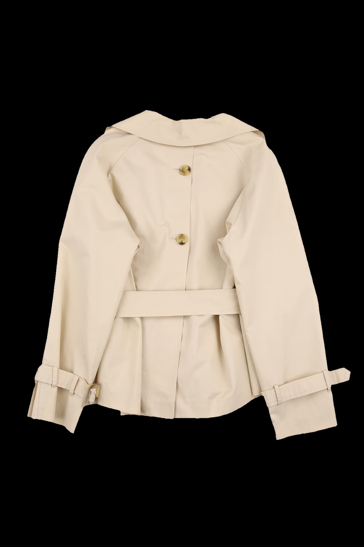 버튼 벨트 자켓