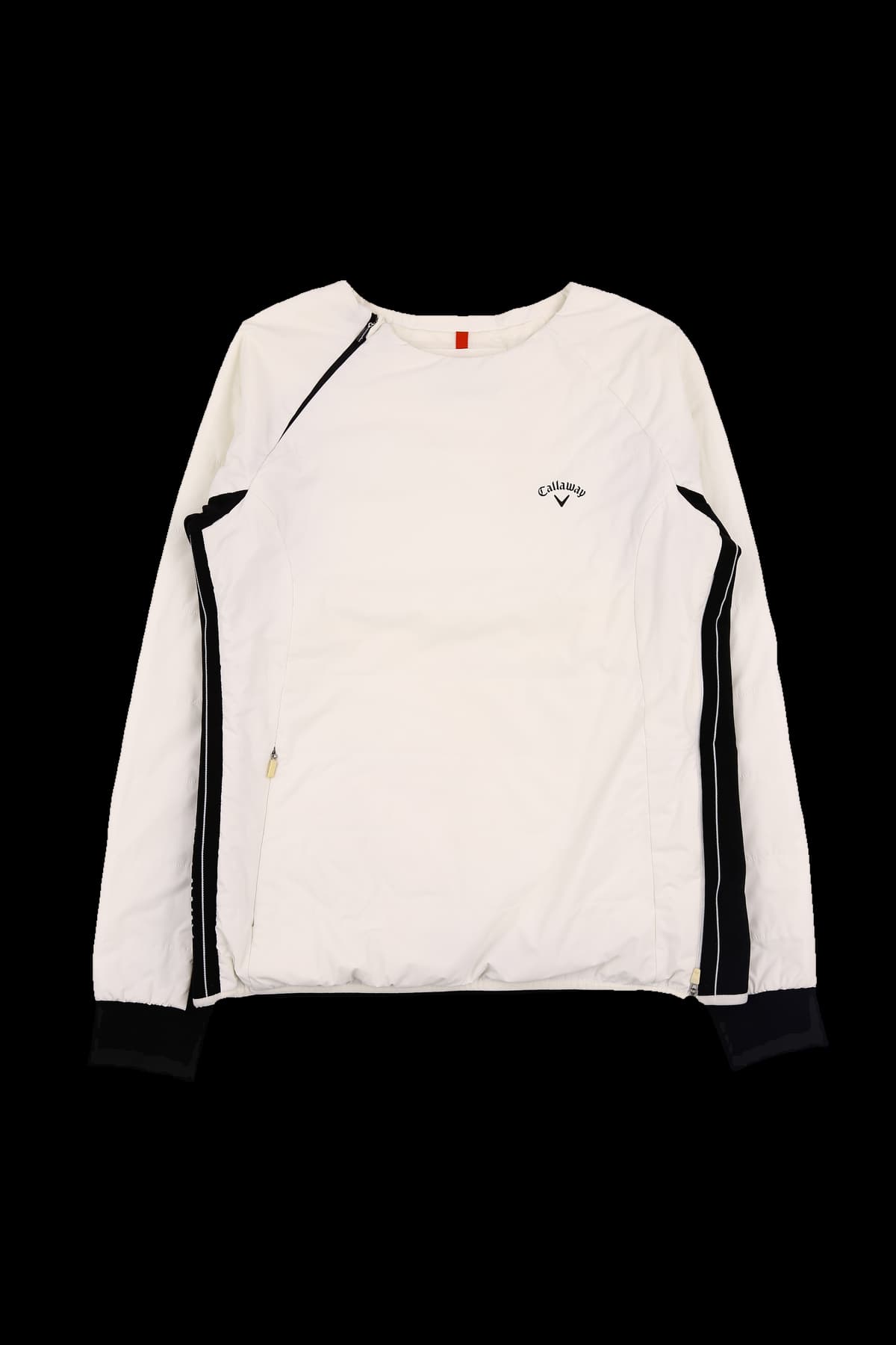 퀼티드 배색 라인 긴팔 티셔츠