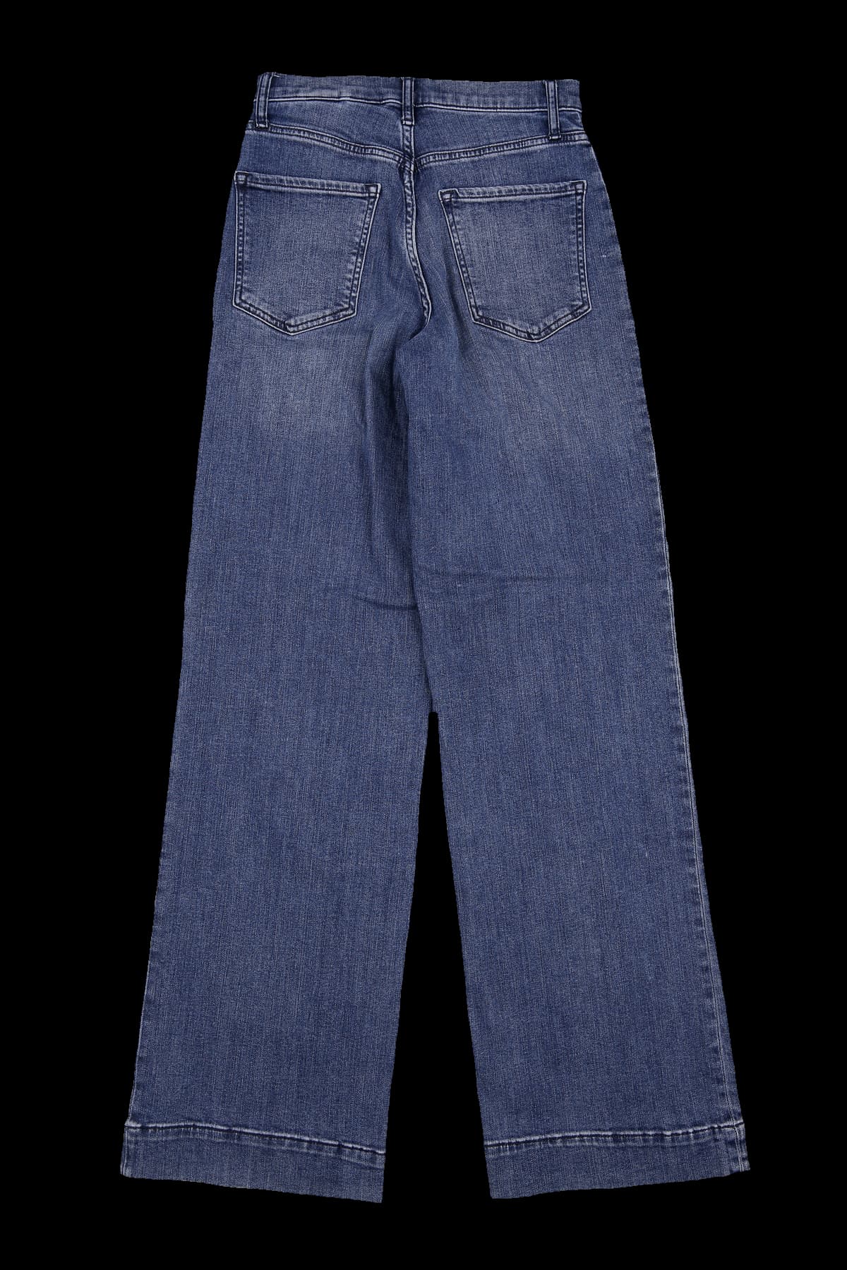 하이웨이스트 와이드 롱 데님 팬츠