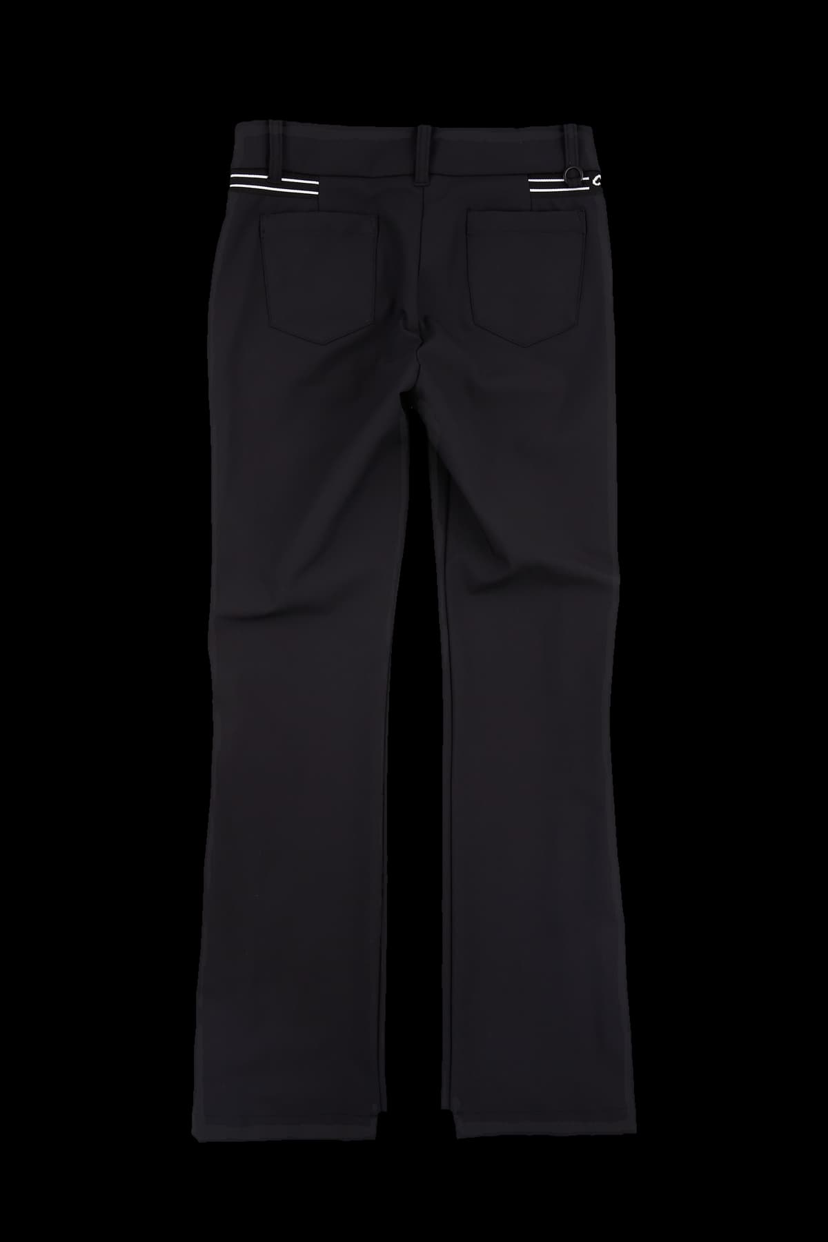 허리배색 슬림 부츠컷 팬츠