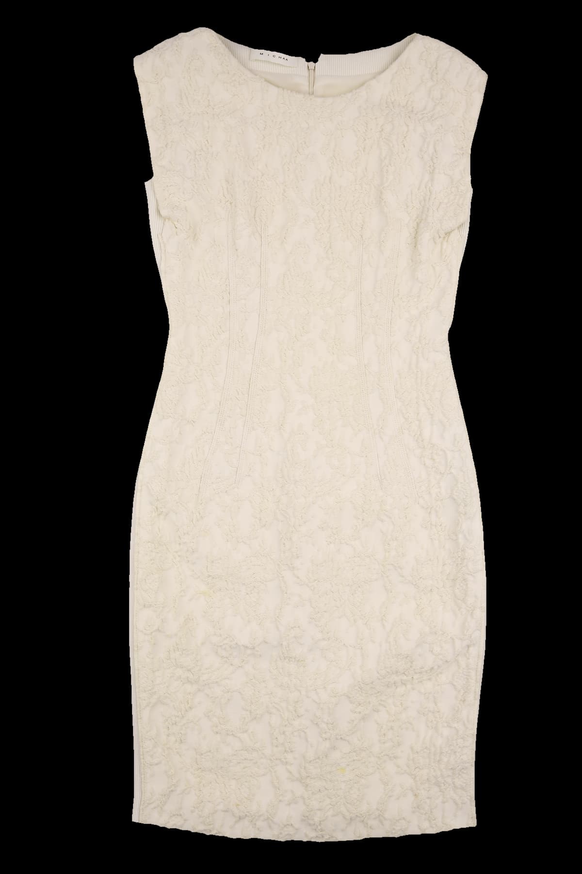 엠보 패턴 민소매 원피스