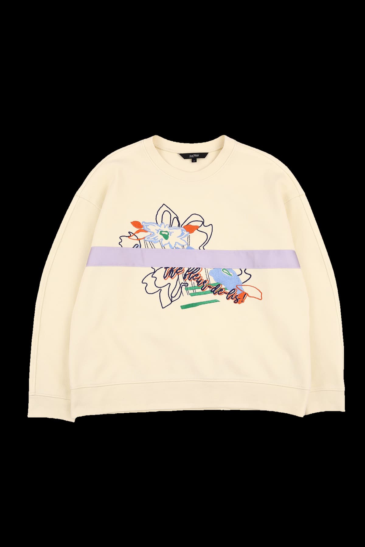 자수 스웨트셔츠