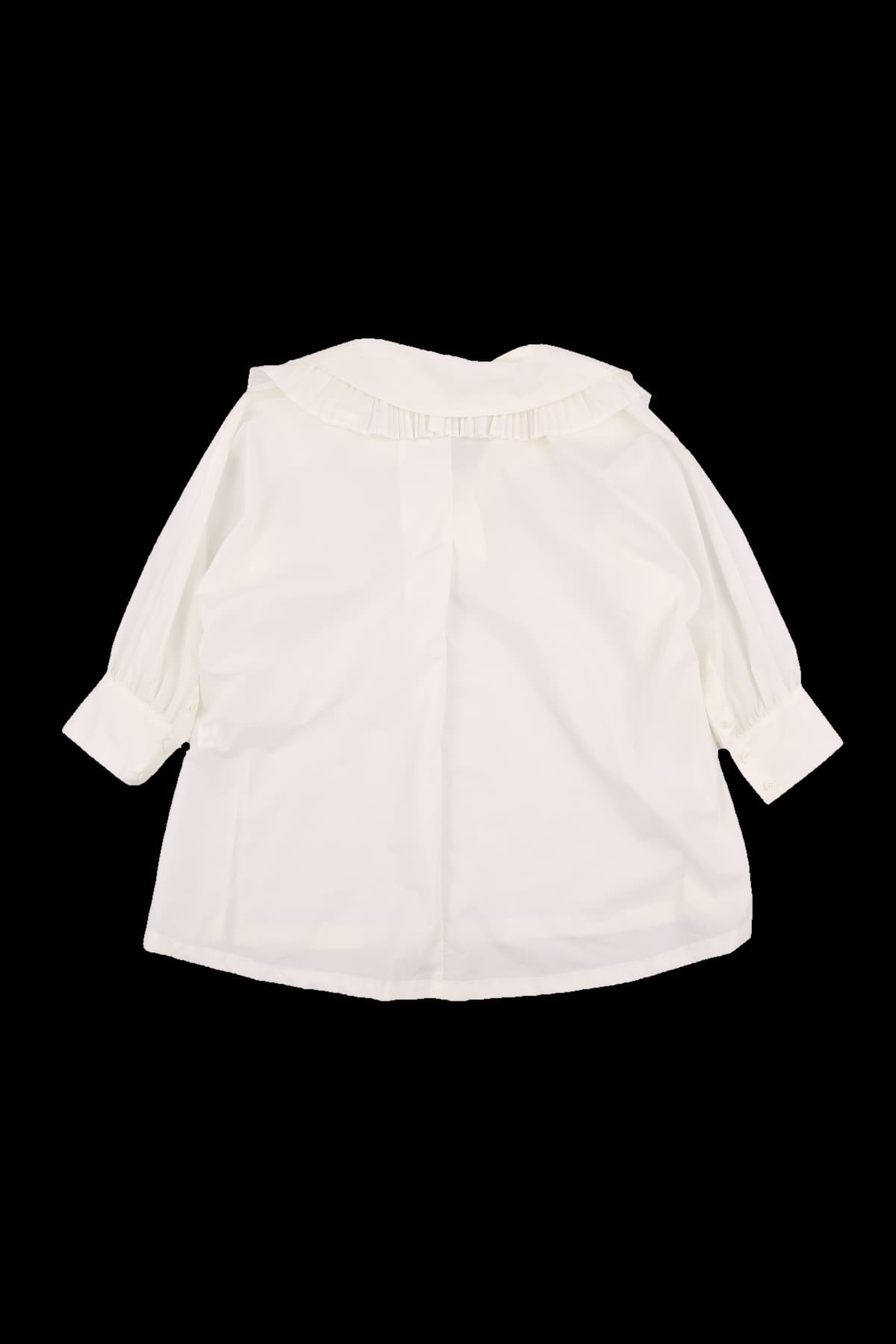 카라 플리츠 루즈핏 블라우스