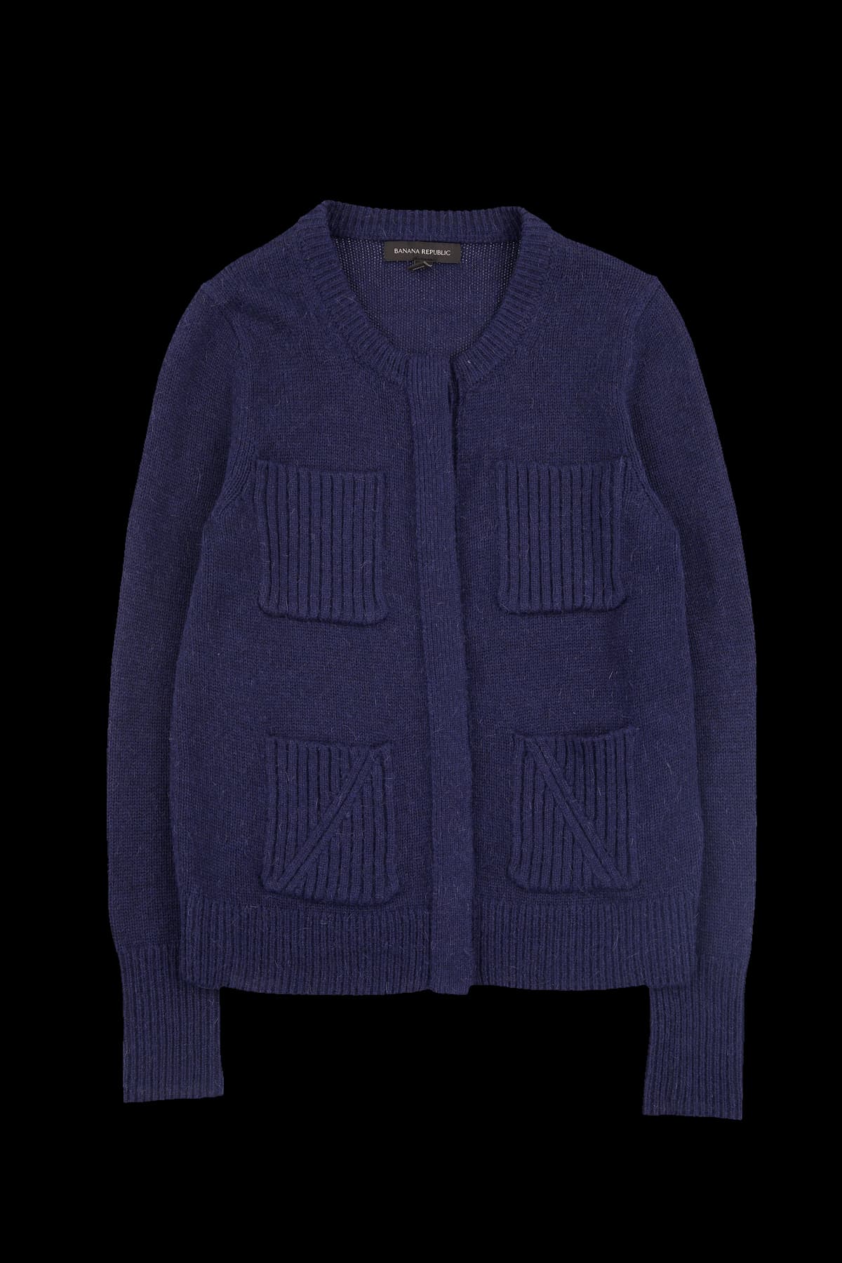 알파카 울 포켓 가디건