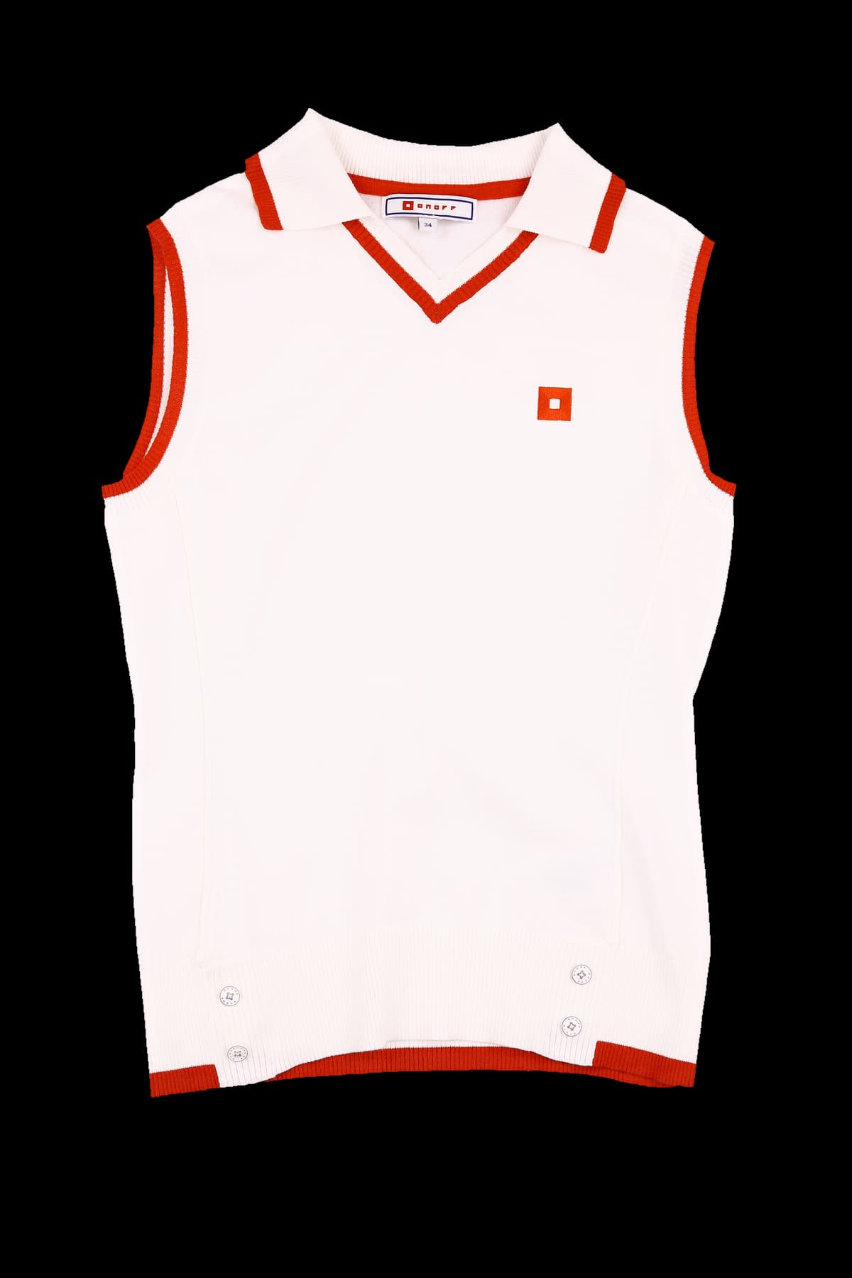 브이넥 민소매 니트