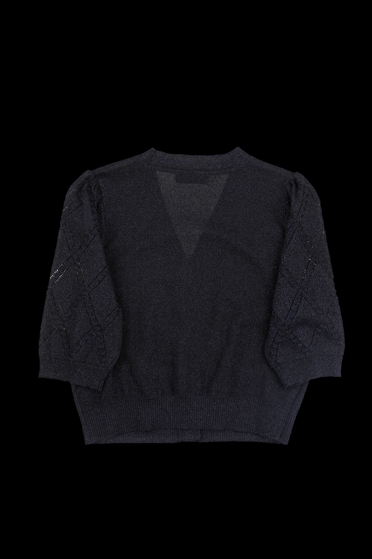 크롭 반팔 가디건