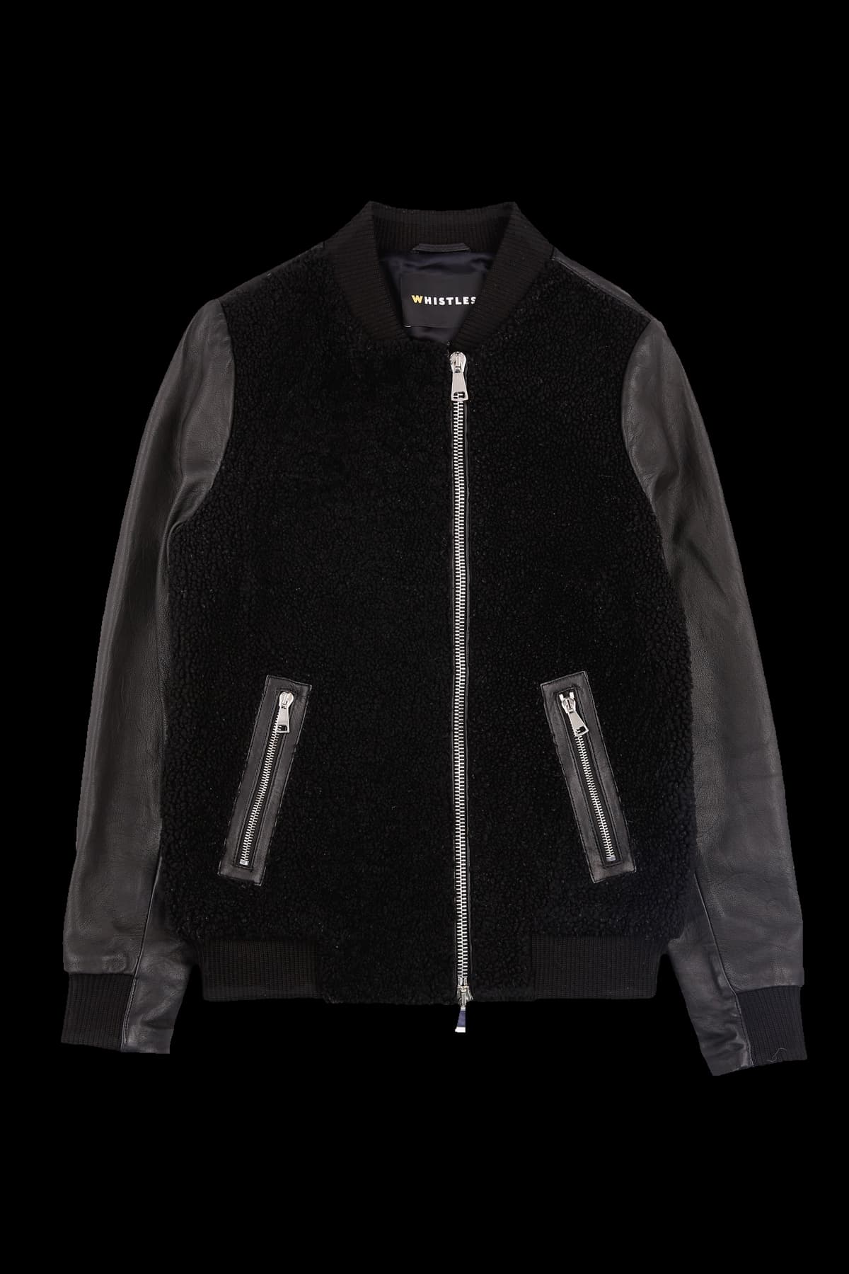 플리스 가죽자켓