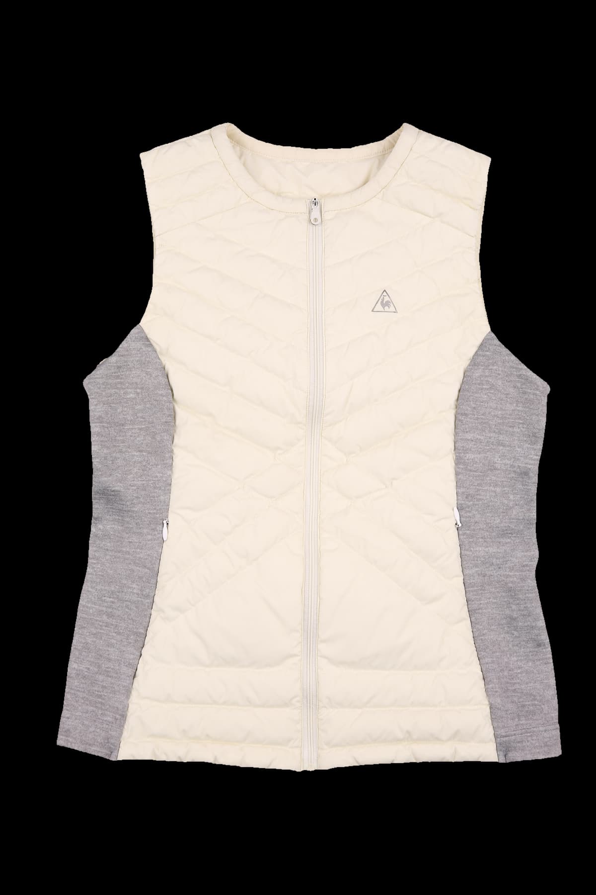 배색 패딩 베스트