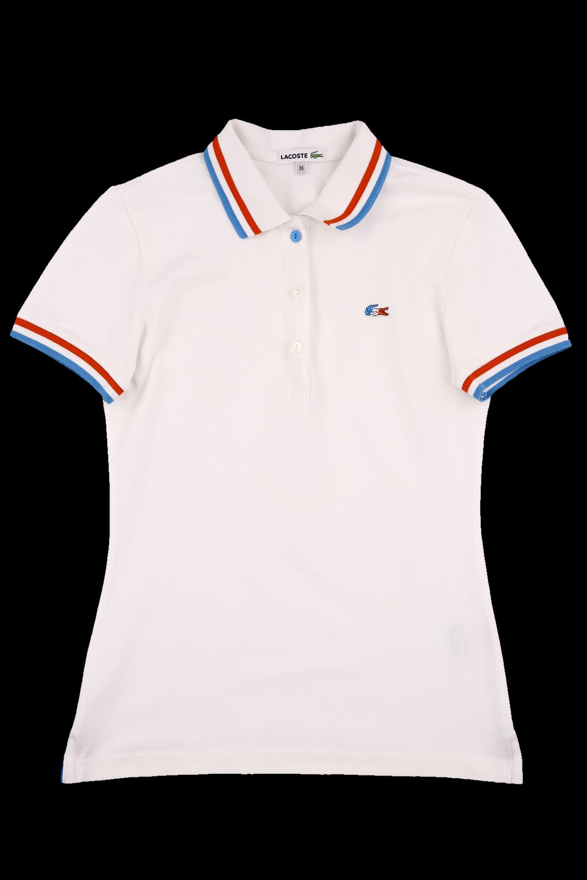 삼색 카라 반팔 티