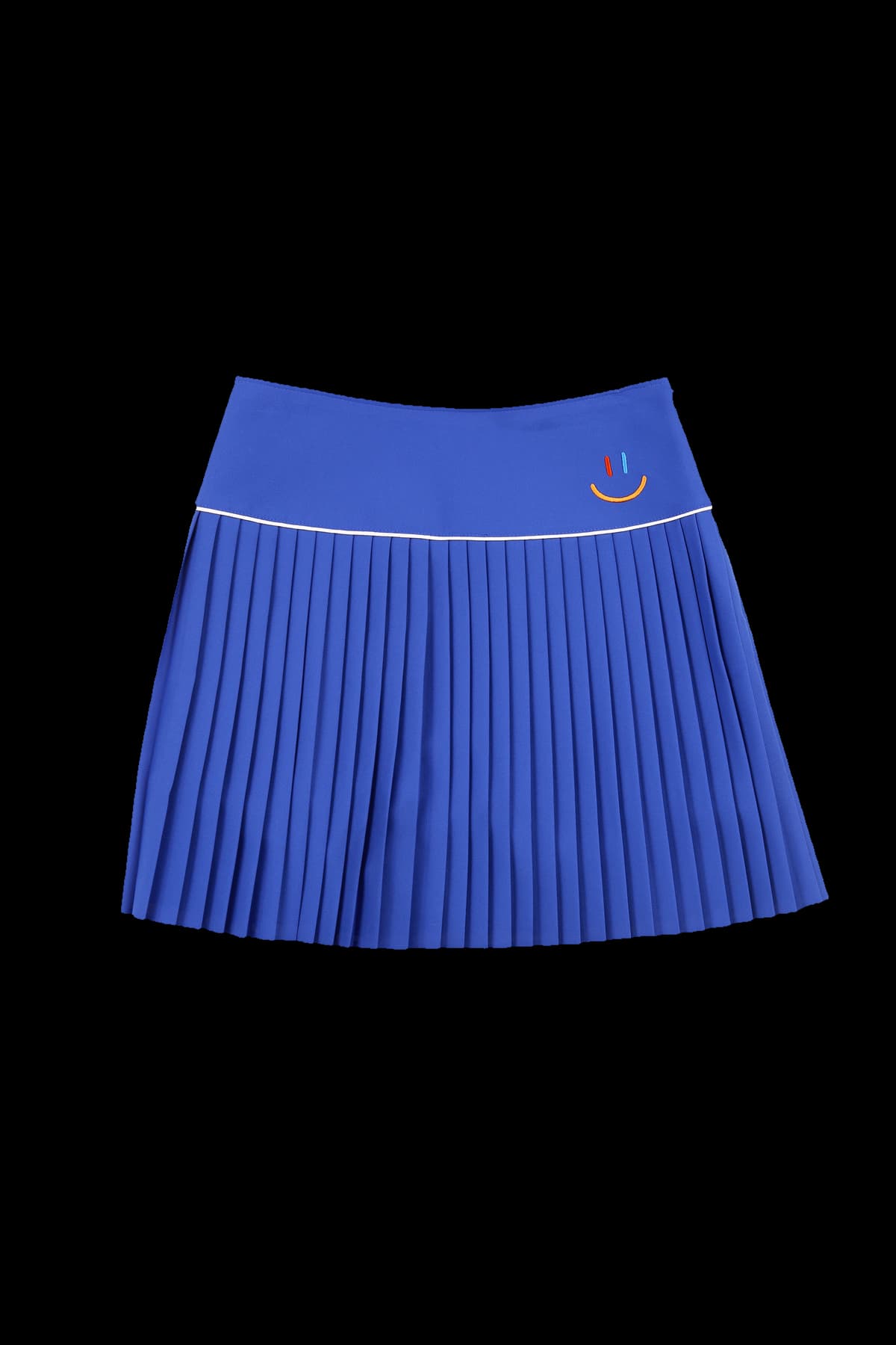 플리츠 로고 스커트