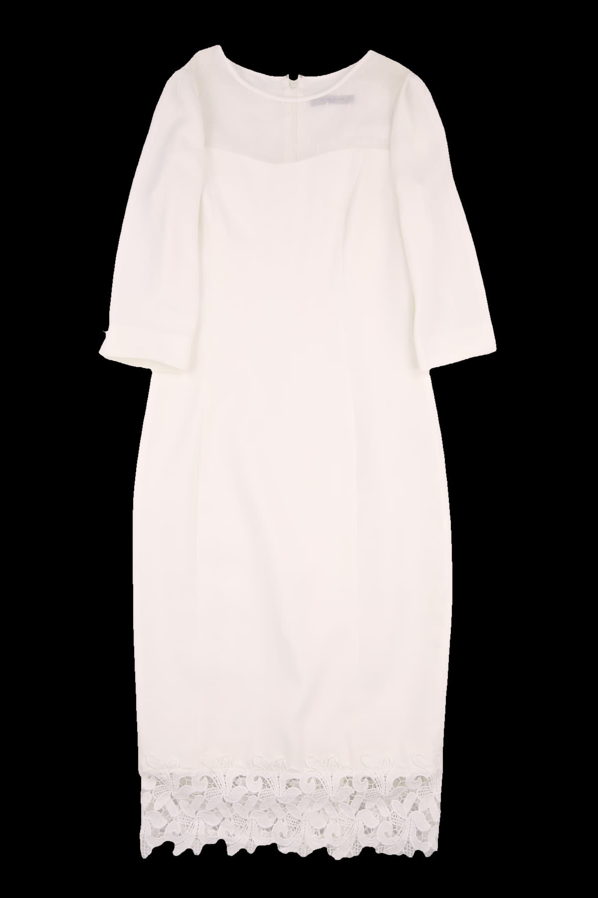 시스루 라운드넥 원피스