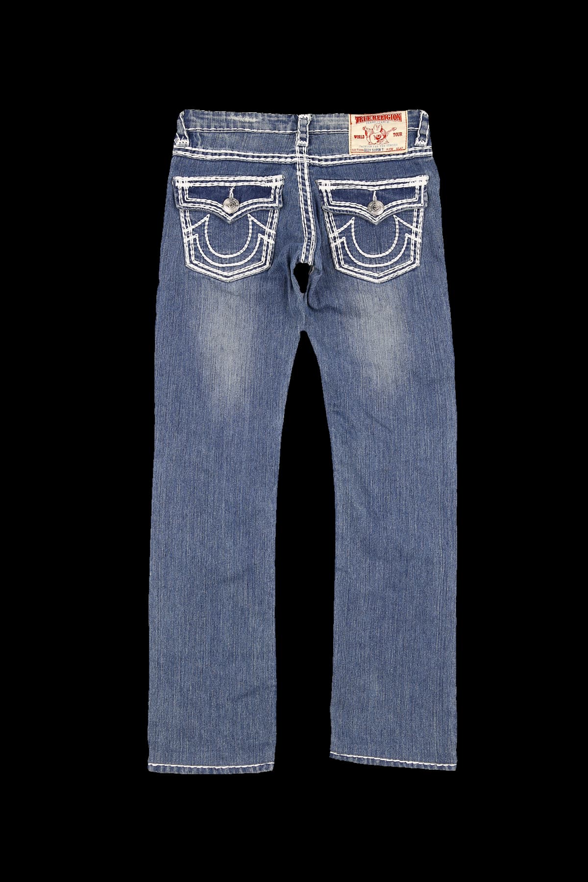 스티치 데님 팬츠