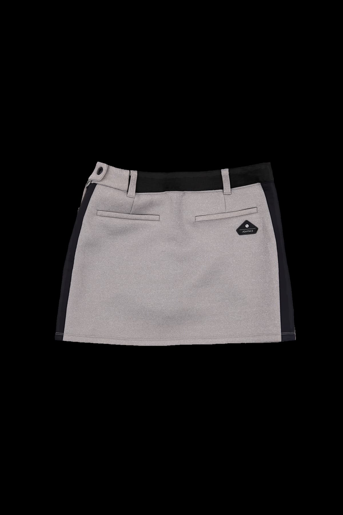 배색 라인 스커트